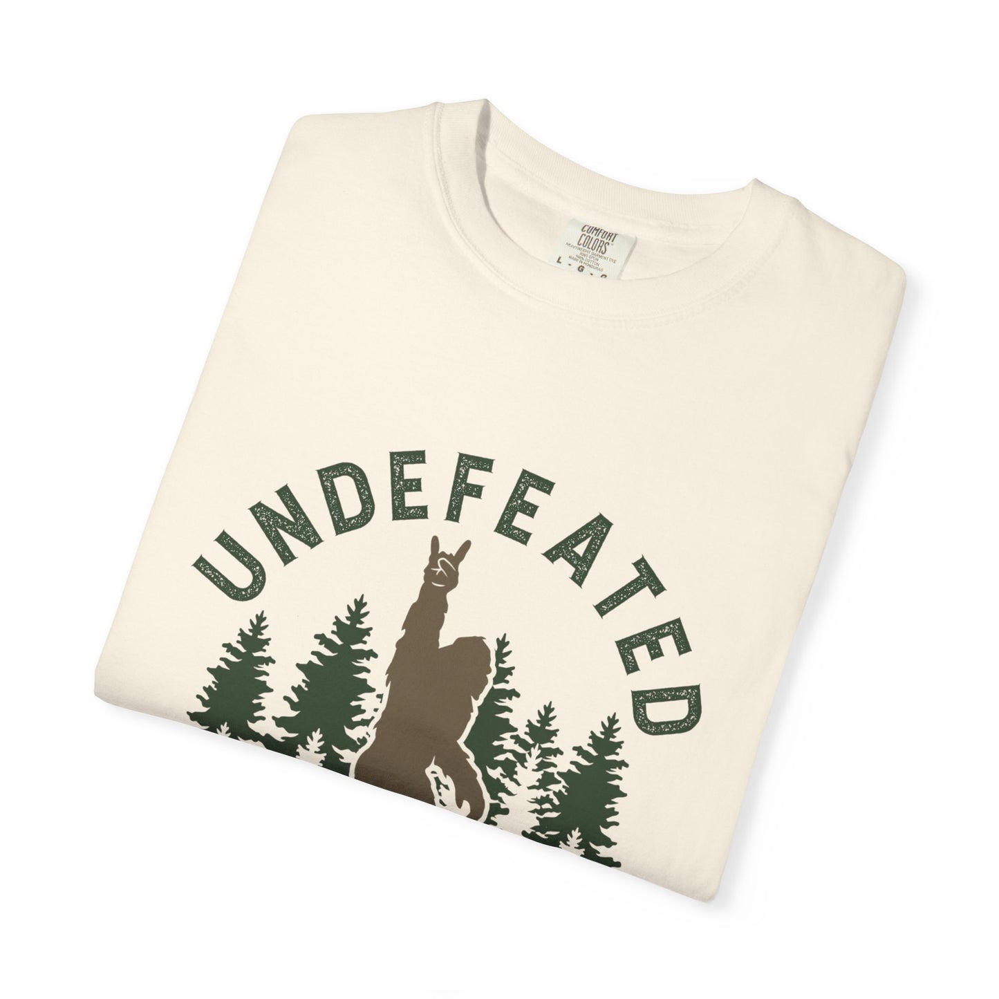 Undefeated Hide & Seek Champion T-shirt, Funny Outdoor Adventure Tee, Nature Lover Gift, Big Foot Shirt, Unisex Garment-Dyed, Adventure