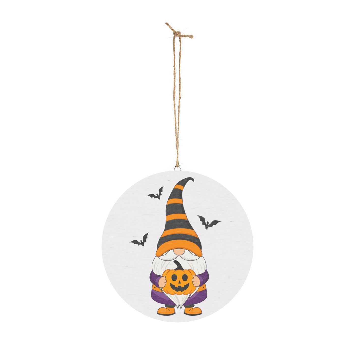 Halloween Gnome Wood Sign, Rustic Fall Decor, Seasonal Wall Art, Halloween Home Decoration, Gnome Pumpkin Sign
