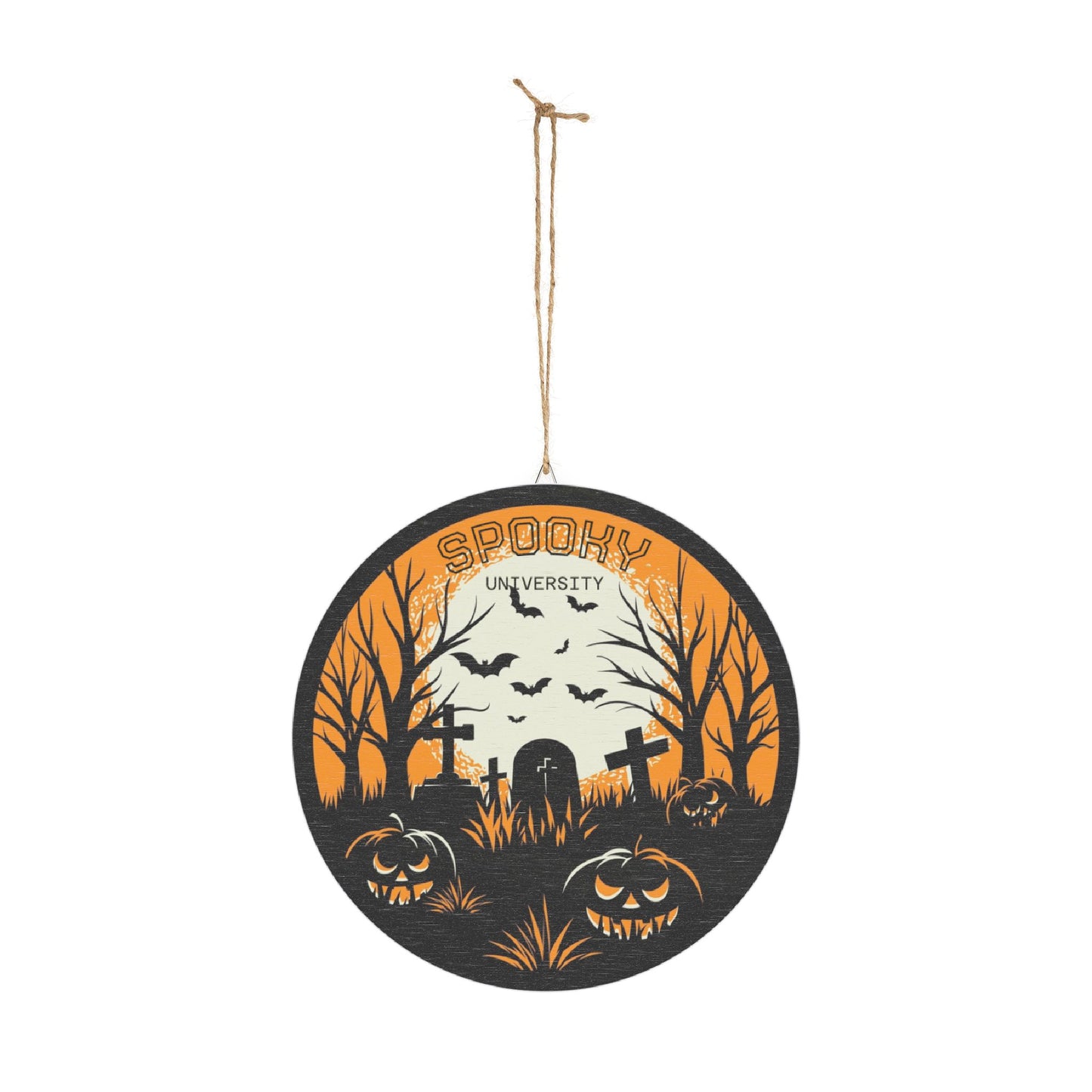 Spooky University Wood Sign, Halloween Decor, Haunted House Wall Art, Fall Decor, Rustic Halloween Sign