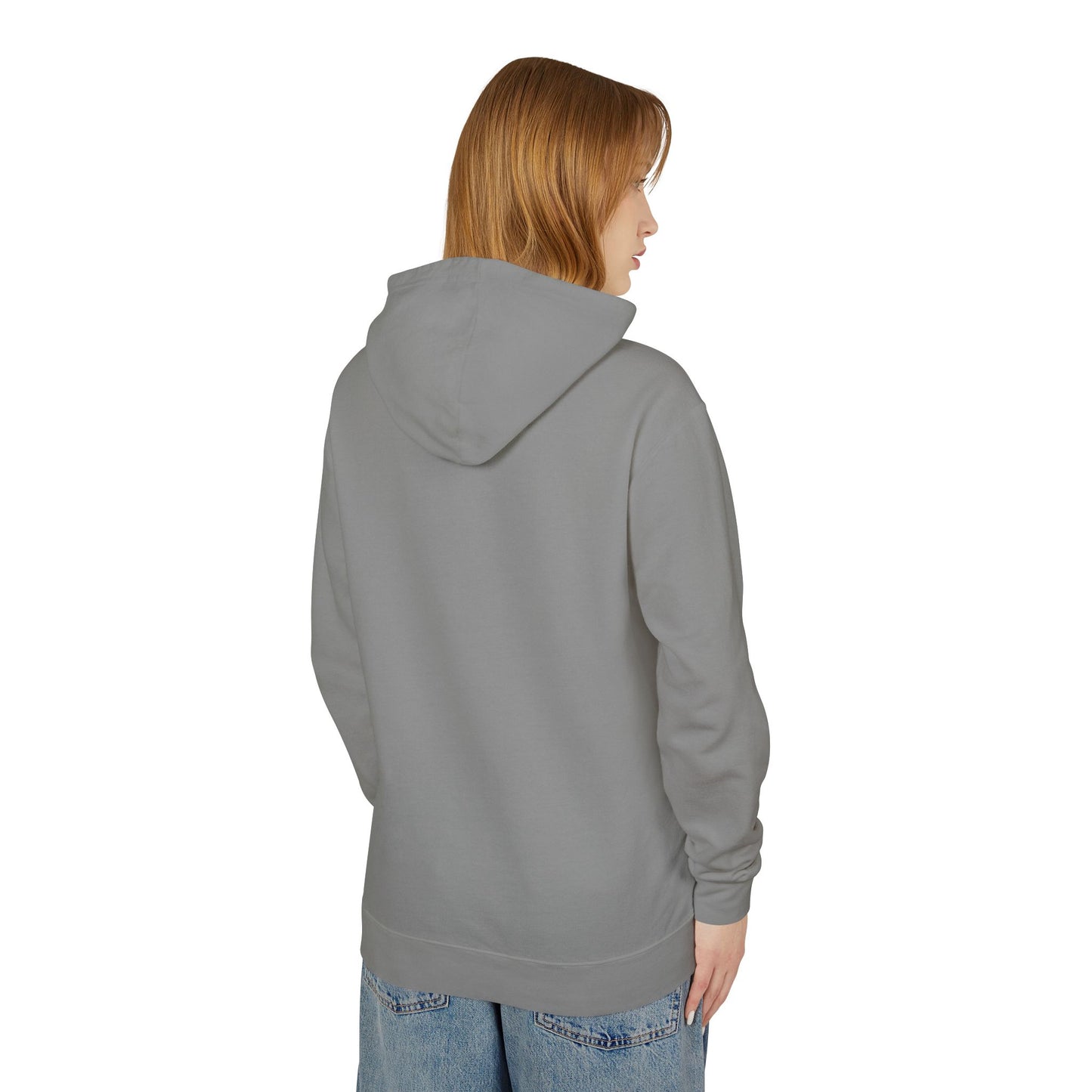 Funny Cow Graphic Unisex Lightweight Hooded Sweatshirt - "This Heifer Don't Take No Bull" - aMOOsing Designs