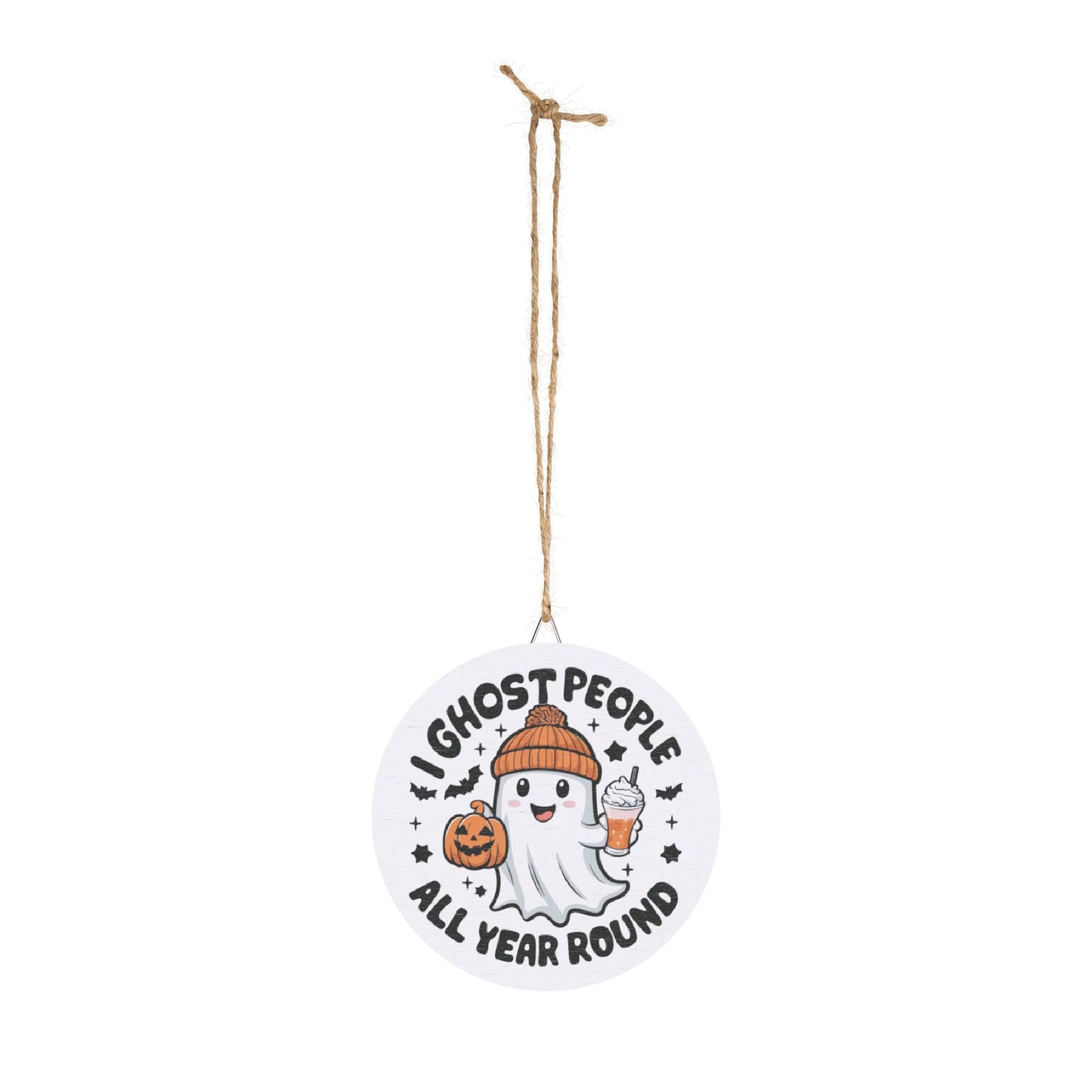I Ghost People- Cute Halloween Decor, Wood Sign, Spooky Home Decor, Halloween Wall Art