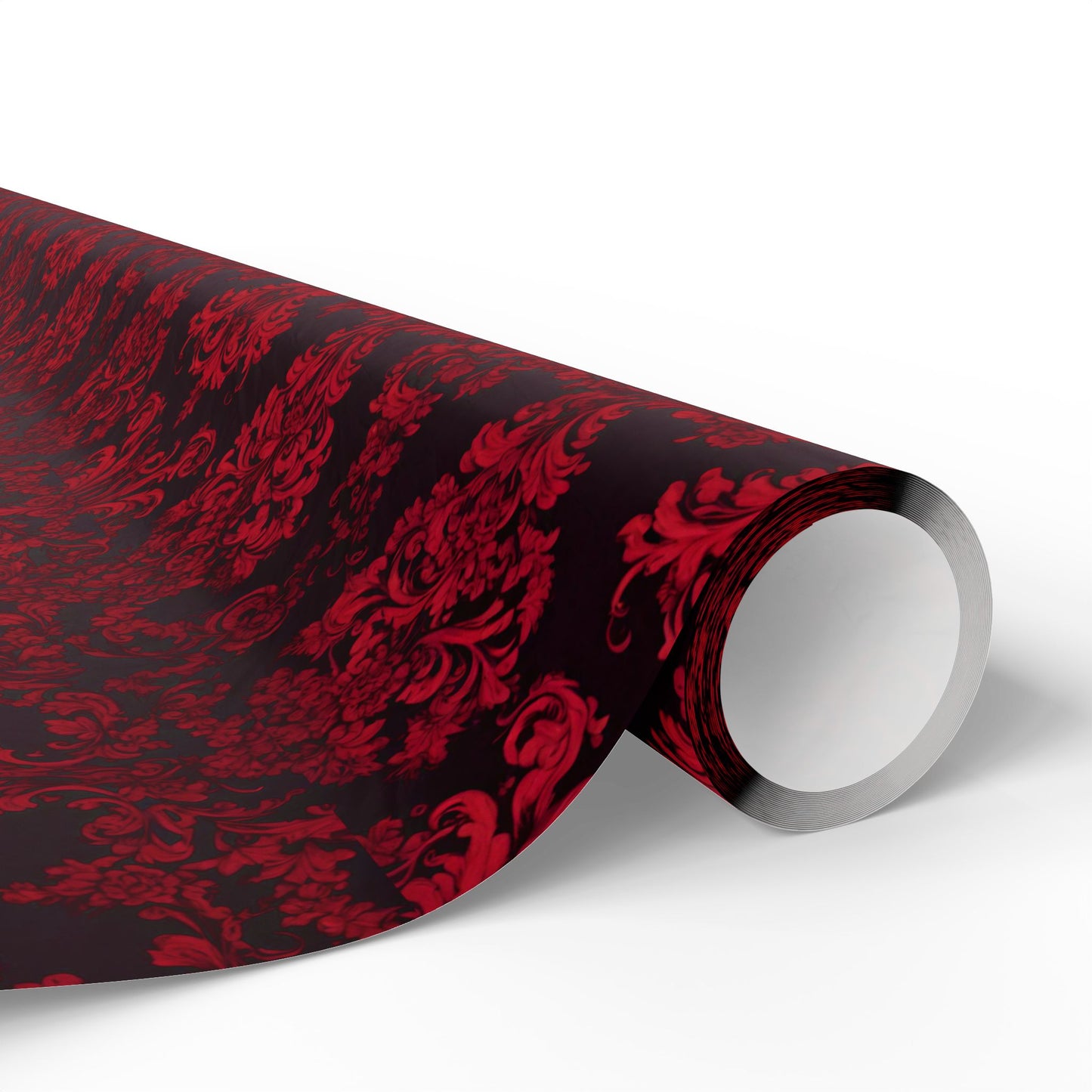 Luxurious Red Damask Wrapping Paper – A Romantic Touch for Weddings, Holidays & Grand Celebrations