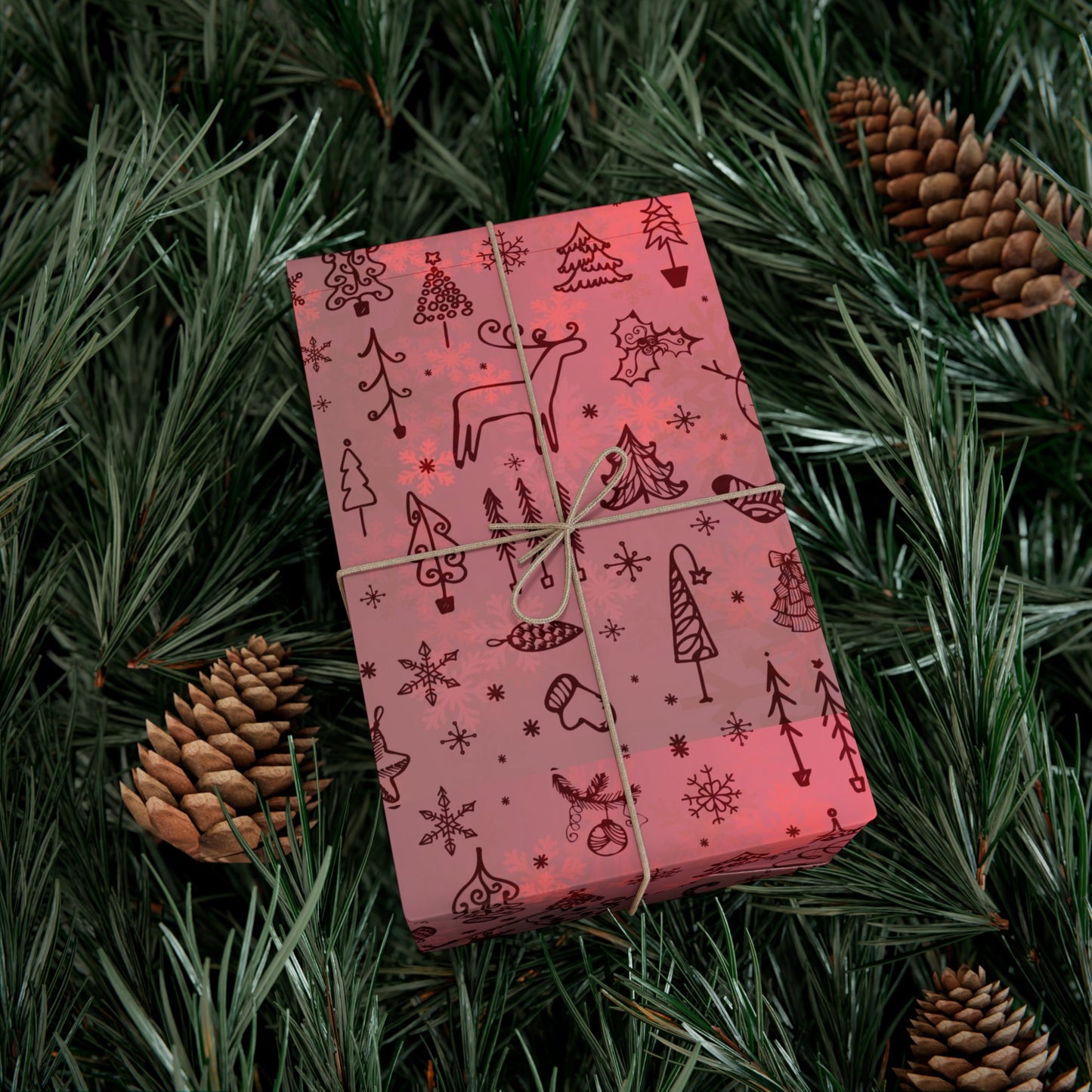 Festive Holiday Gift Wrap Paper - Cute Christmas Patterns for All Occasions - aMOOsing Designs