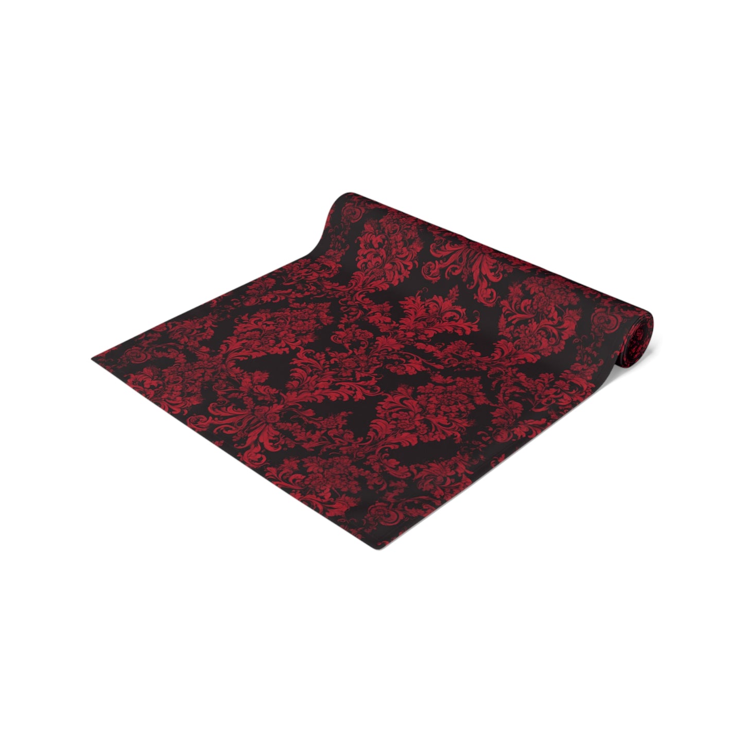 Elegant Damask Table Runner | Gothic Home Decor, Dining Table Accent, Wedding Decoration, Holiday Table Setting, Luxurious Fabric