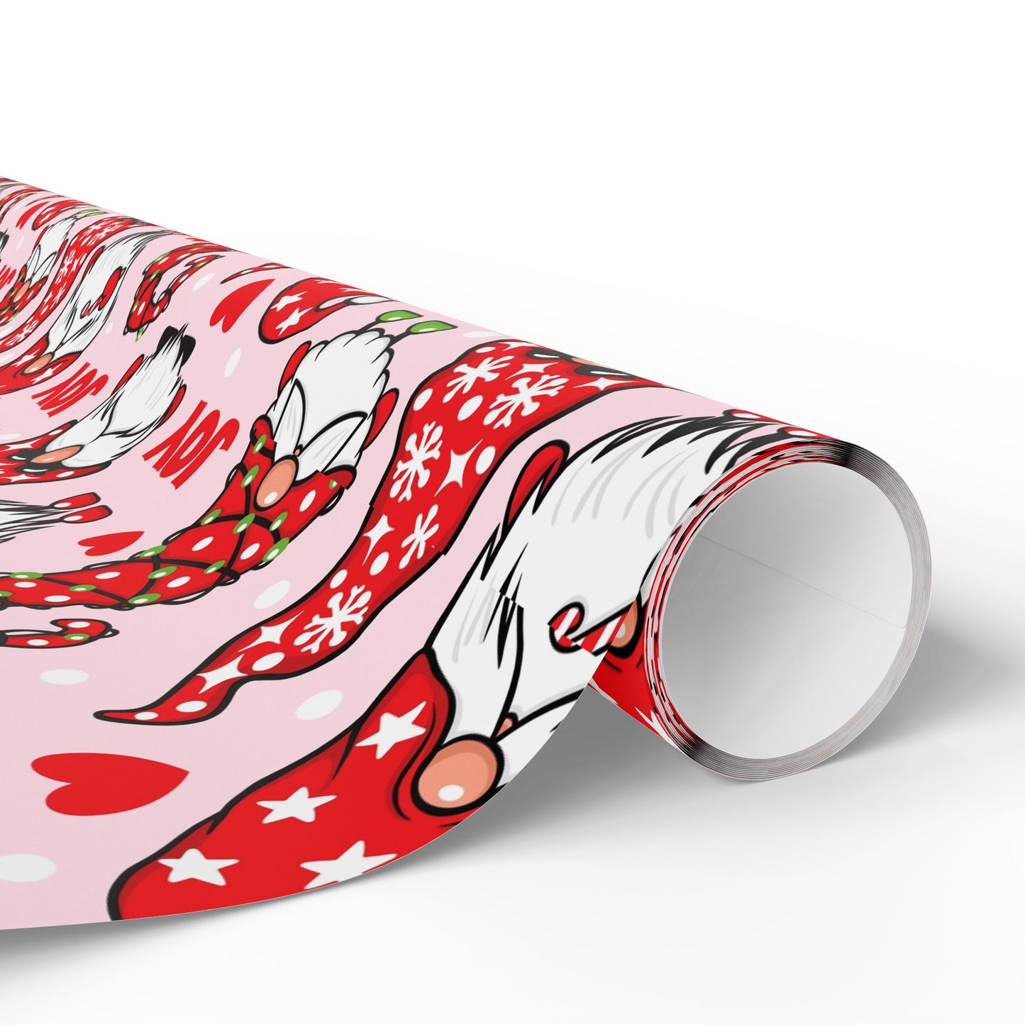 Wrapping Papers, Festive Gnomes Christmas Gift Wrap, Holiday Wrapping, Eco-Friendly Gift Packaging, Wrapping Paper Rolls, Gift Wrap Sheets,