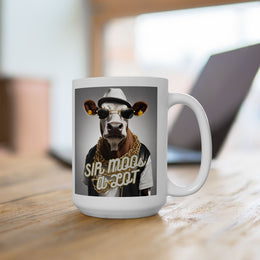 Sir Moos A Lot- Ceramic Mug, (11oz, 15oz).