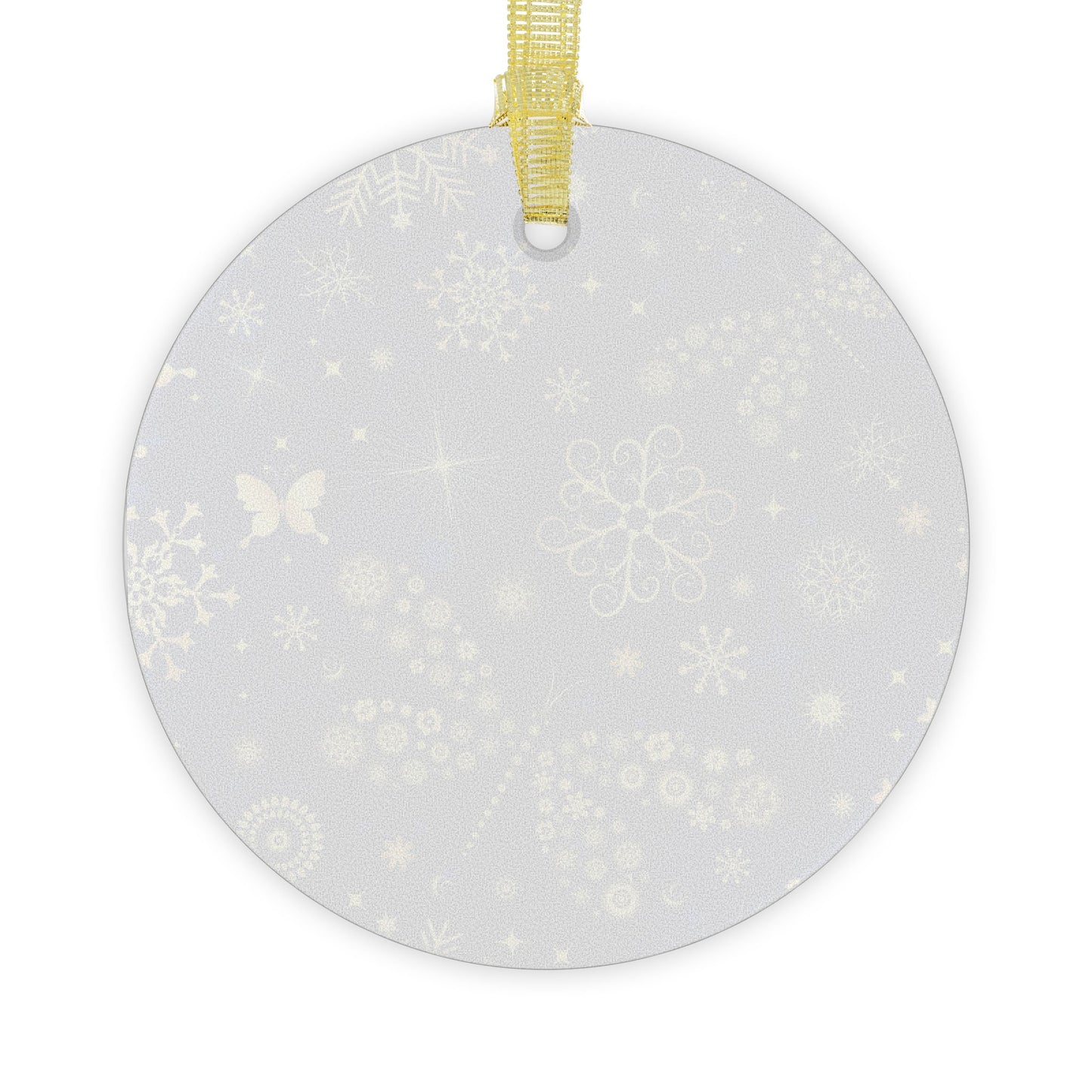 Winter Wonderland Glass Ornaments, Butterfly & Snowflake Design, Holiday Decor, Christmas Tree Decorations, Gift for Winter Lovers