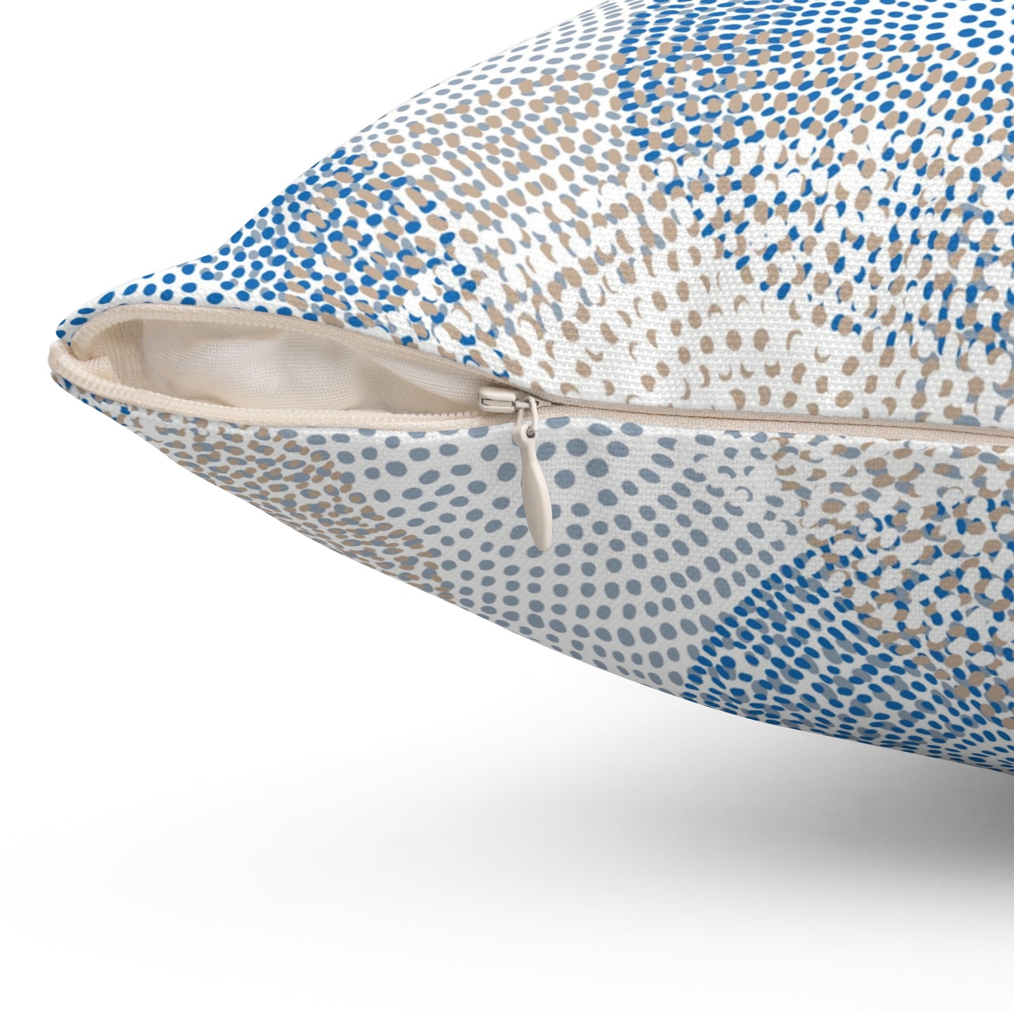 Abstract Blue Circle Pillow, Cozy Home Decor, Throw Pillow for Living Room, Bedroom Accent, Modern Cushion Cover, Unique Gift - aMOOsing Designs