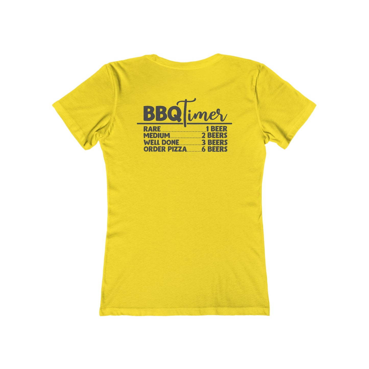 BBQ Timer Women's Tee, Fun Summer Shirt, Perfect for Grilling, Gift for BBQ Lovers, Casual Outdoor Style, Cute Cooking T-Shirt