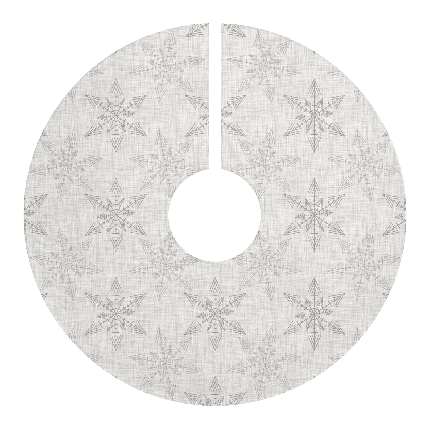 Elegant Snowflake Christmas Tree Skirt | Holiday Decor, Winter Wonderland, Festive Home, Gift, Seasonal Decoration