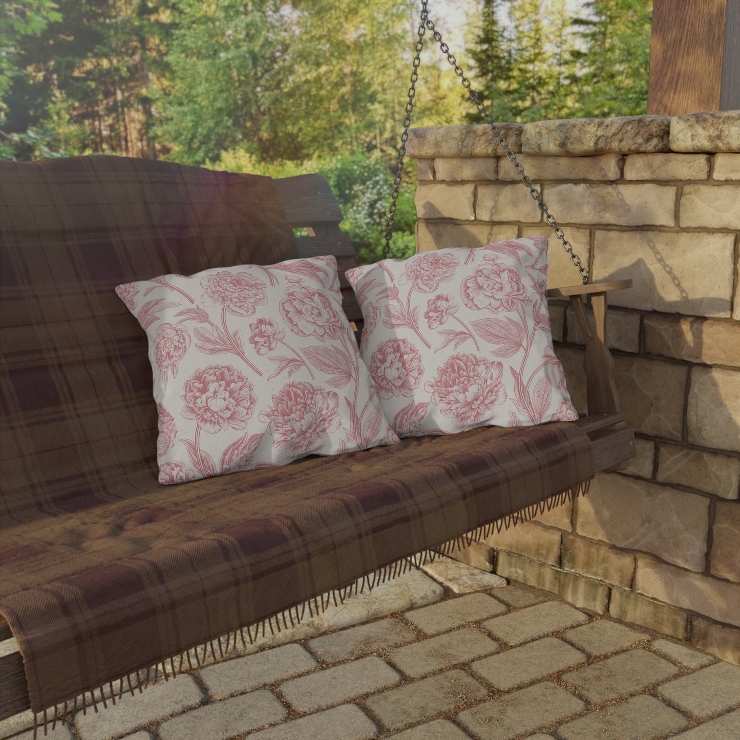 Vintage Floral Outdoor Pillow - aMOOsing Designs