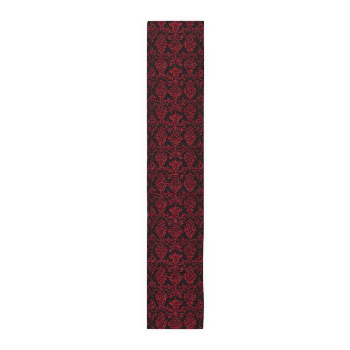Elegant Damask Table Runner | Gothic Home Decor, Dining Table Accent, Wedding Decoration, Holiday Table Setting, Luxurious Fabric