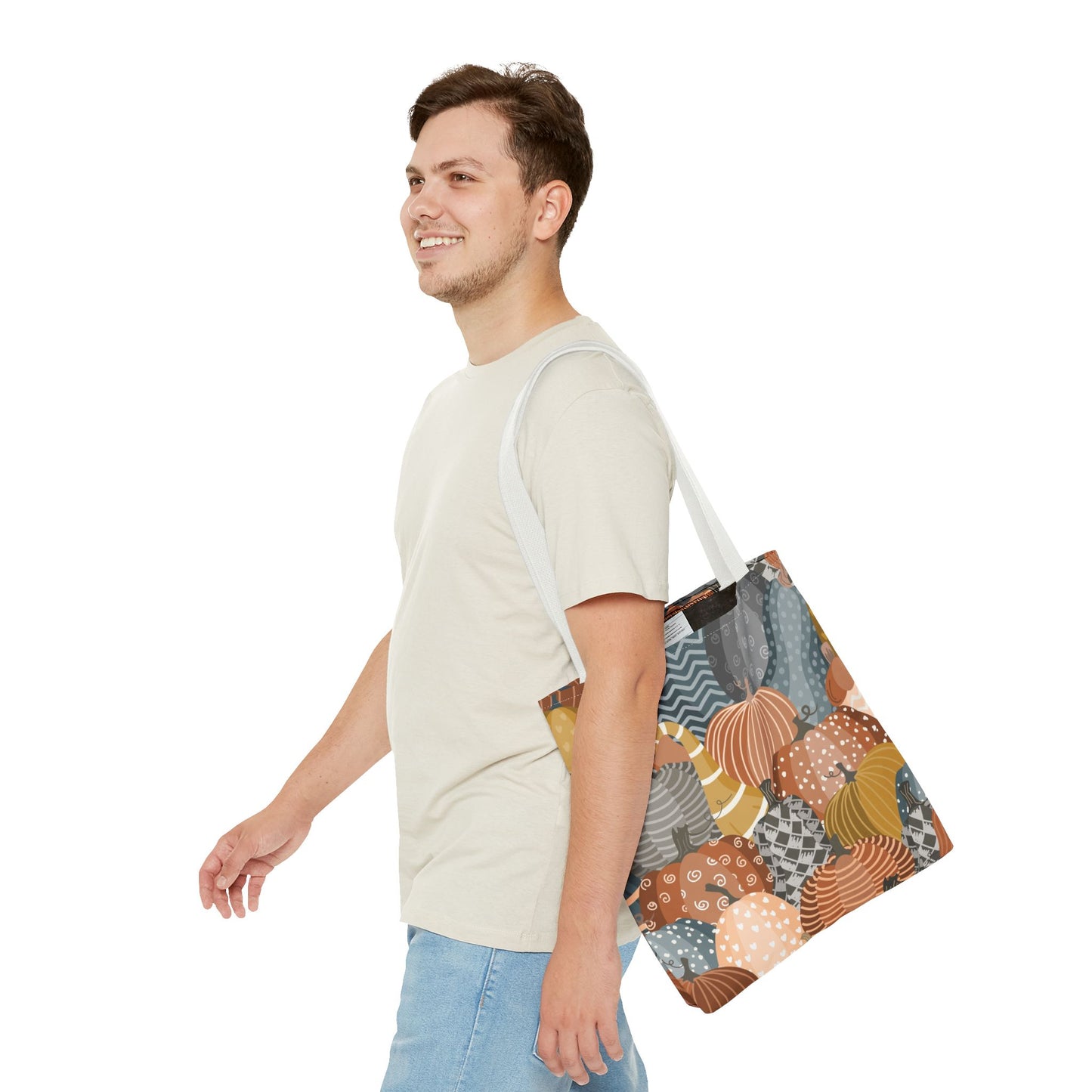 Autumn Pumpkin Tote Bag, Fall Decor, Eco-Friendly Shopping Bag, Halloween Gift, Seasonal Tote, Harvest Festival