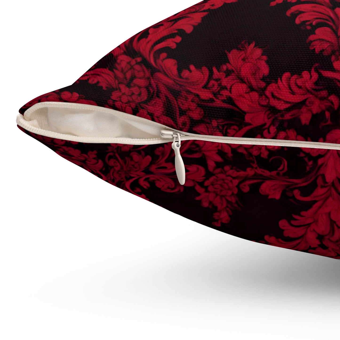 Elegant Red & Black Damask Pillow, Stylish Home Decor, Perfect for Living Room or Bedroom, Holiday Gift, Couch Cushion,