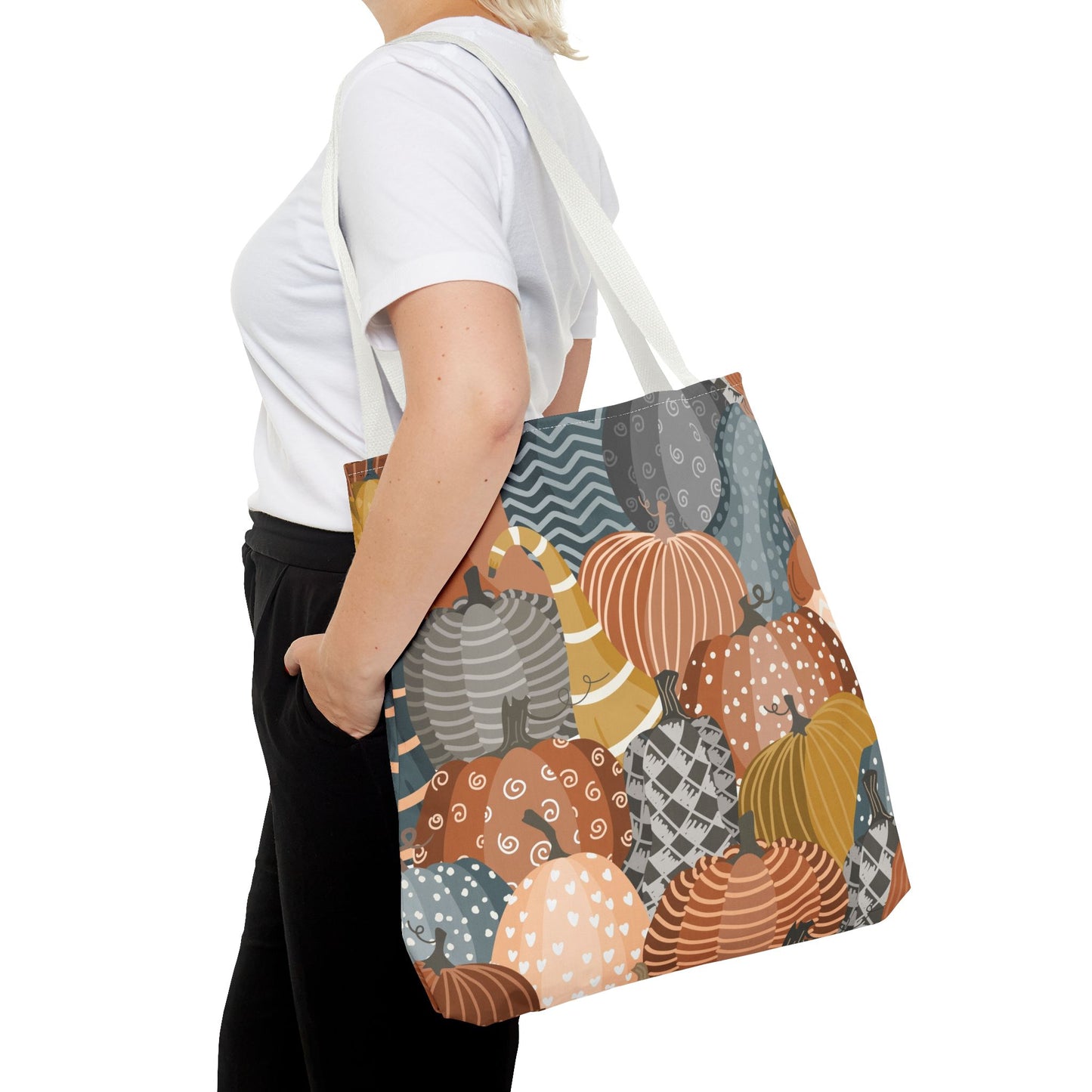 Autumn Pumpkin Tote Bag, Fall Decor, Eco-Friendly Shopping Bag, Halloween Gift, Seasonal Tote, Harvest Festival