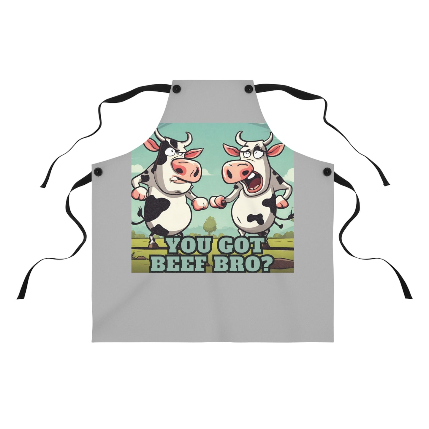 Humorous Cow Apron - Perfect for BBQs, Cooking, and Gifts for Meat Lovers, Kitchen Accessory
