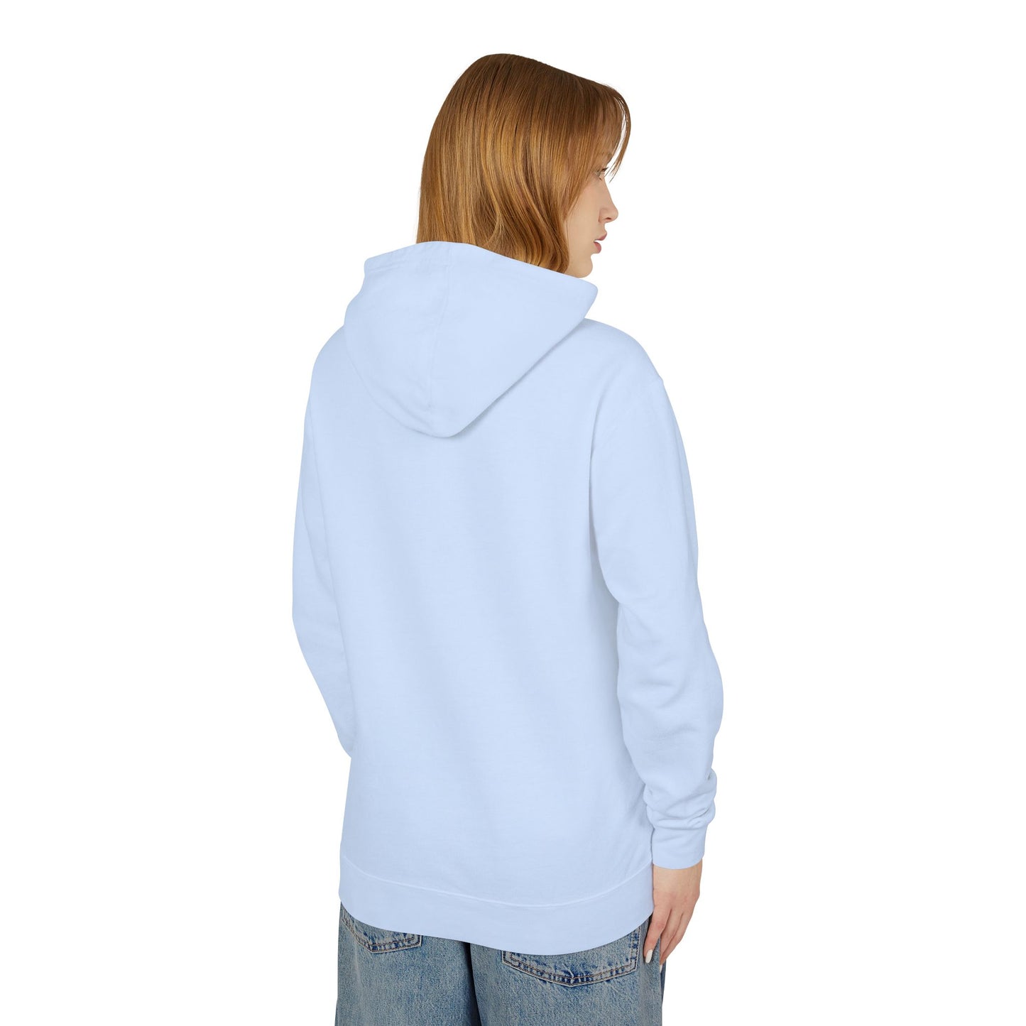 Funny Cow Graphic Unisex Lightweight Hooded Sweatshirt - "This Heifer Don't Take No Bull" - aMOOsing Designs