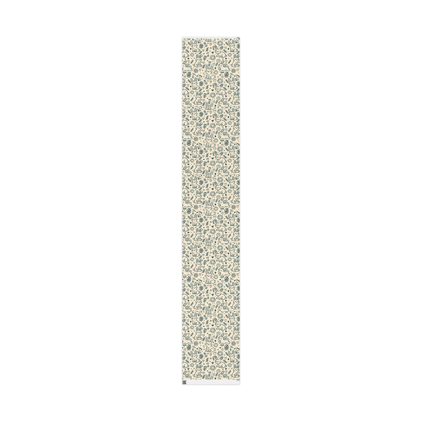 Cute Bunny Wrapping Paper, Floral Rabbit Gift Wrap, Gift Wrap for Kids, Easter Wrap, Spring Celebration Paper