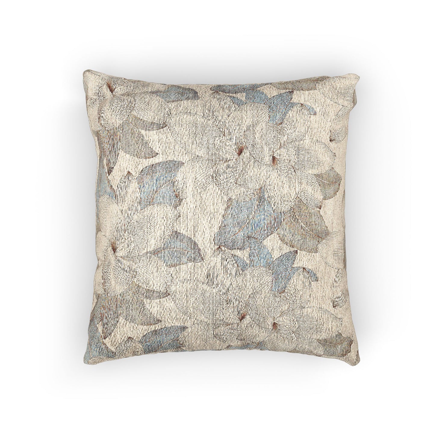 Floral Woven Pillow, Cozy Home Decor, Decorative Cushion, Gift for Her, Mothers Day Present