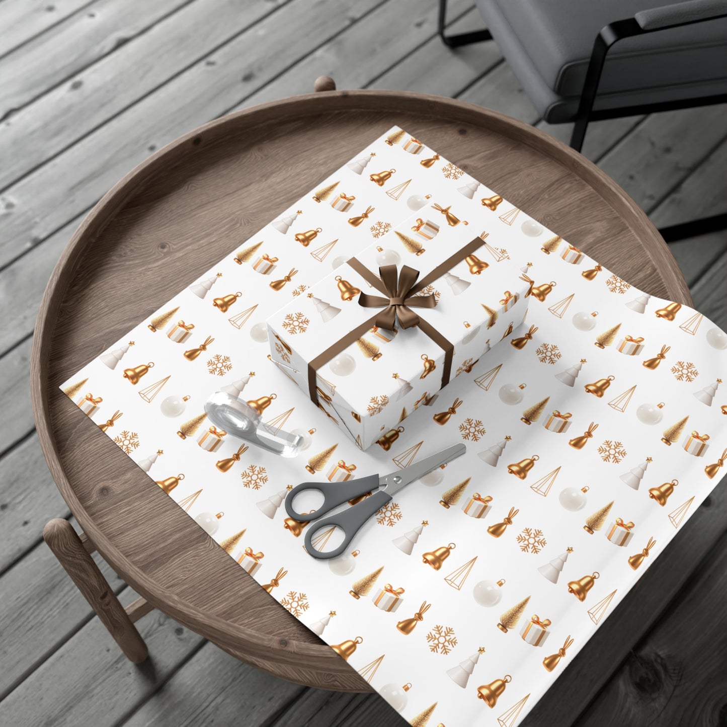Festive Gift Wrap Paper – Elegant Holiday Design for All Occasions - aMOOsing Designs