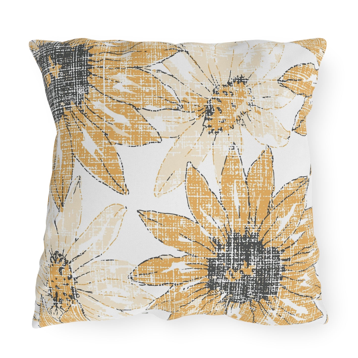 Sunflower Outdoor Pillows, Floral Patio Decor, Summer Cushions, Garden Pillow, Boho Home Accessories