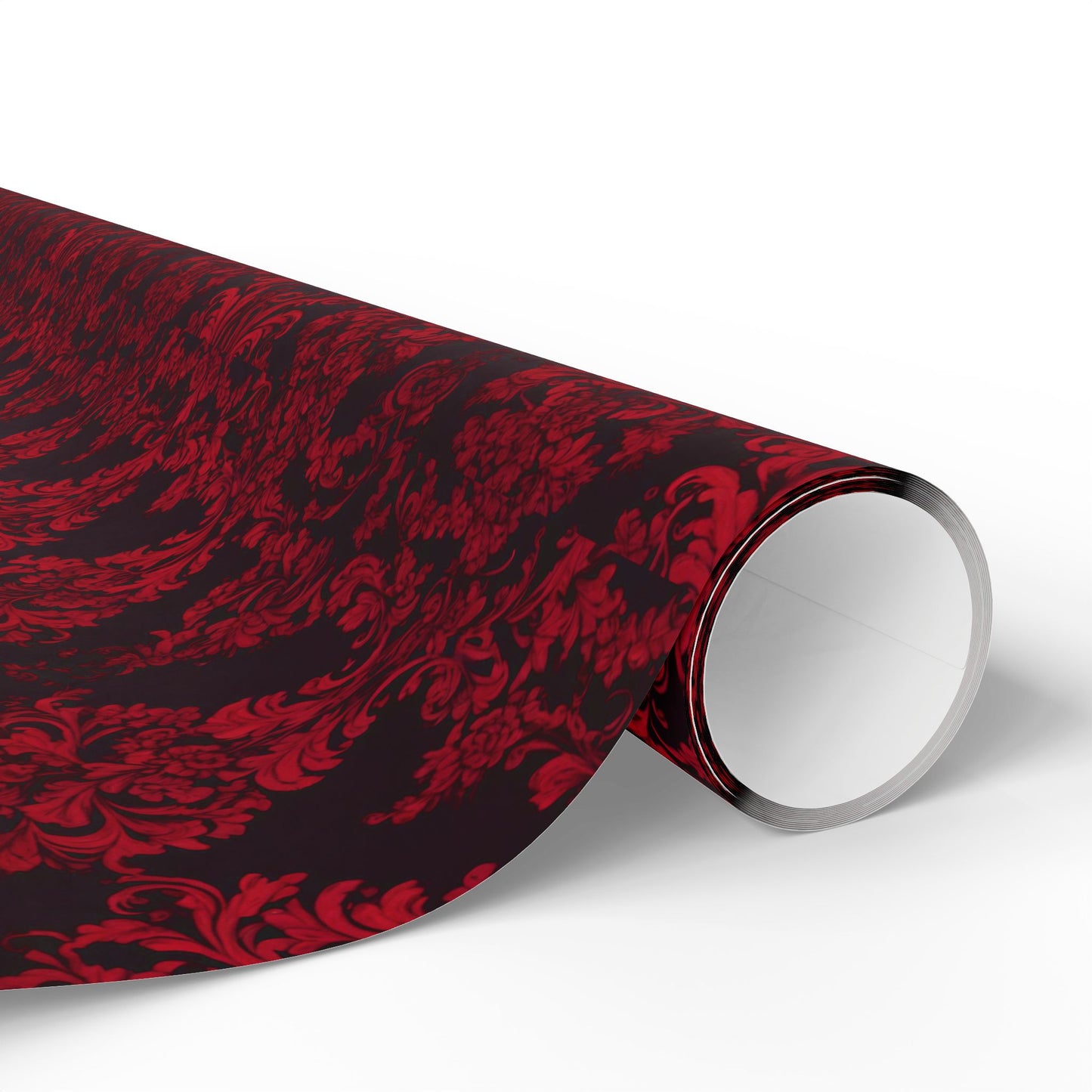 Luxurious Red Damask Wrapping Paper – A Romantic Touch for Weddings, Holidays & Grand Celebrations