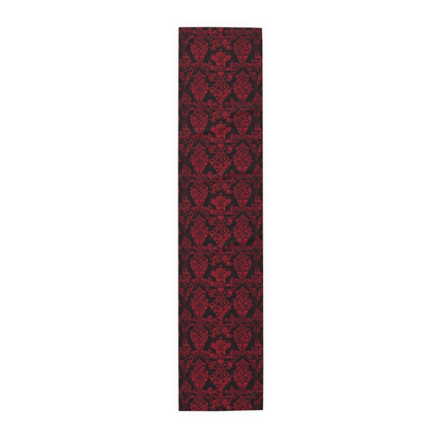 Elegant Damask Table Runner | Gothic Home Decor, Dining Table Accent, Wedding Decoration, Holiday Table Setting, Luxurious Fabric