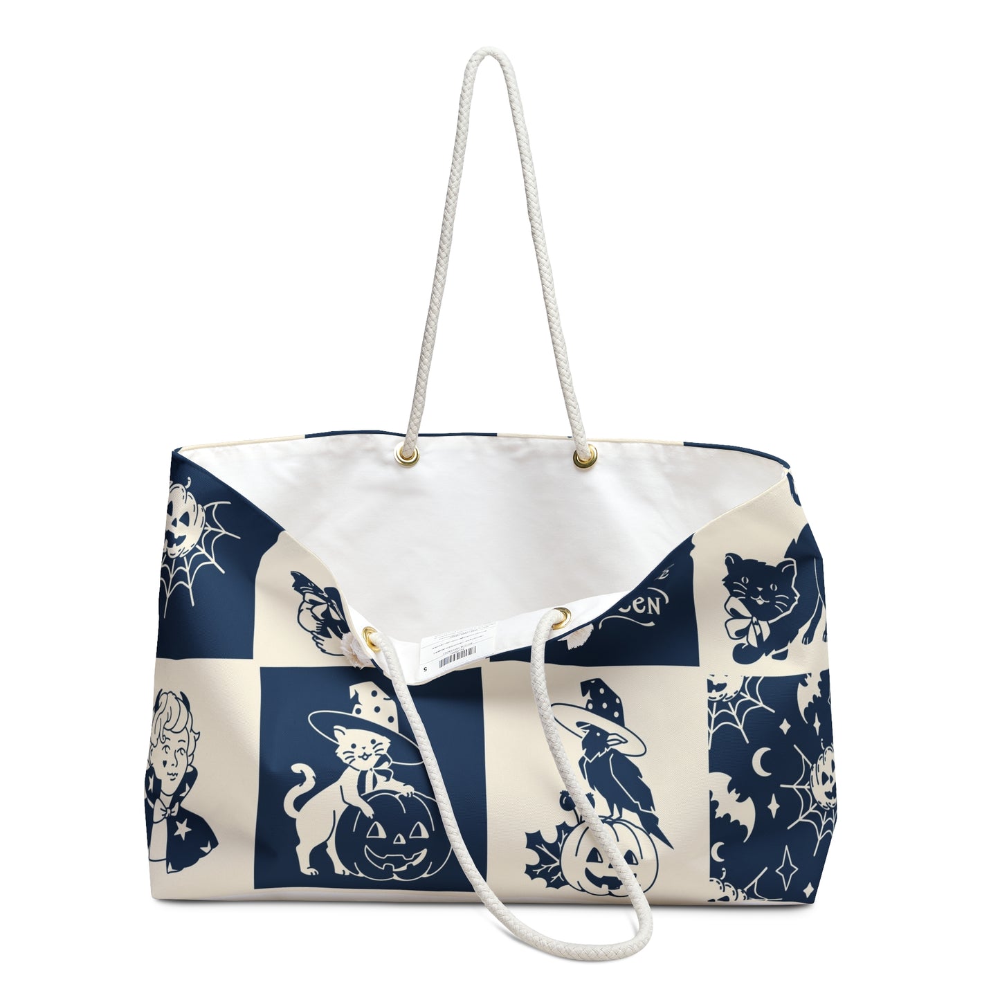 Halloween Farmhouse Weekender Bag, Perfect for Fall Getaways, Trick or Treat Events, Cozy Autumn Vibes, Stylish Tote for Celebrations