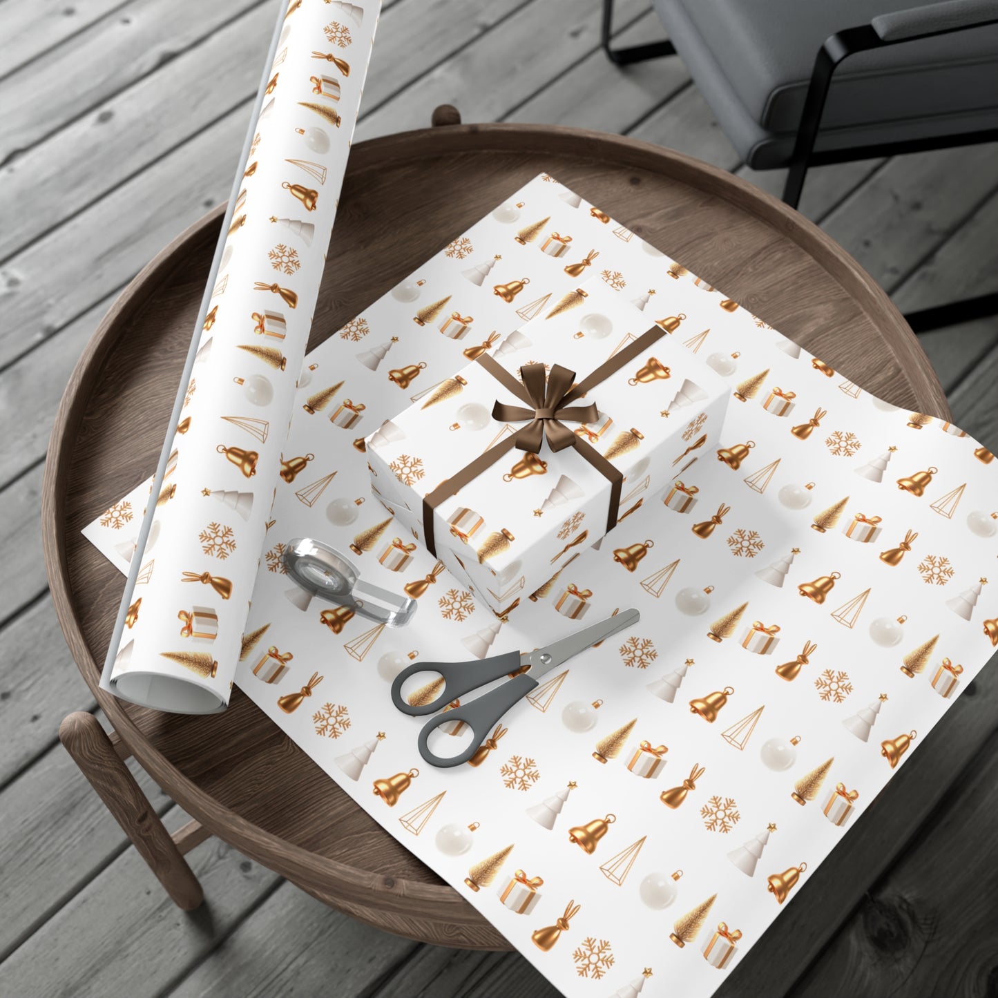 Festive Gift Wrap Paper – Elegant Holiday Design for All Occasions - aMOOsing Designs
