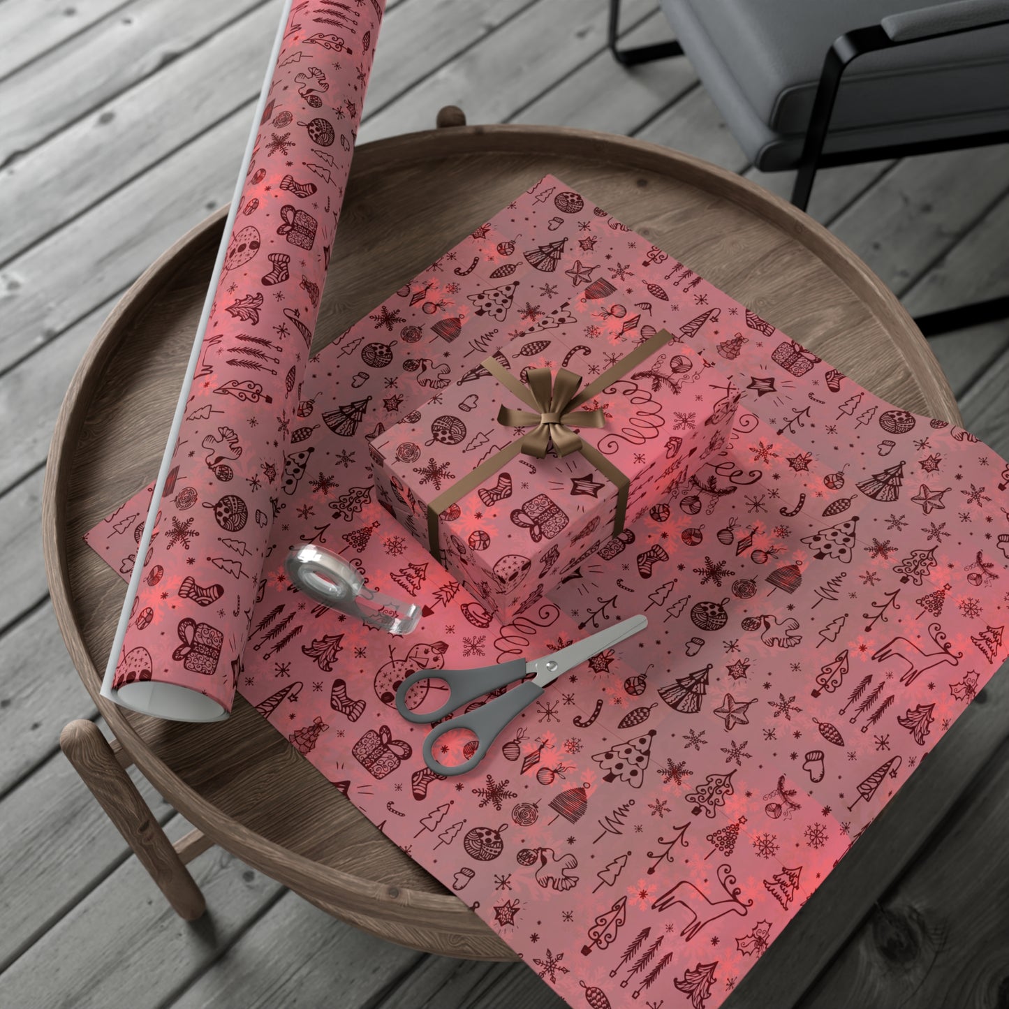 Festive Holiday Gift Wrap Paper - Cute Christmas Patterns for All Occasions - aMOOsing Designs