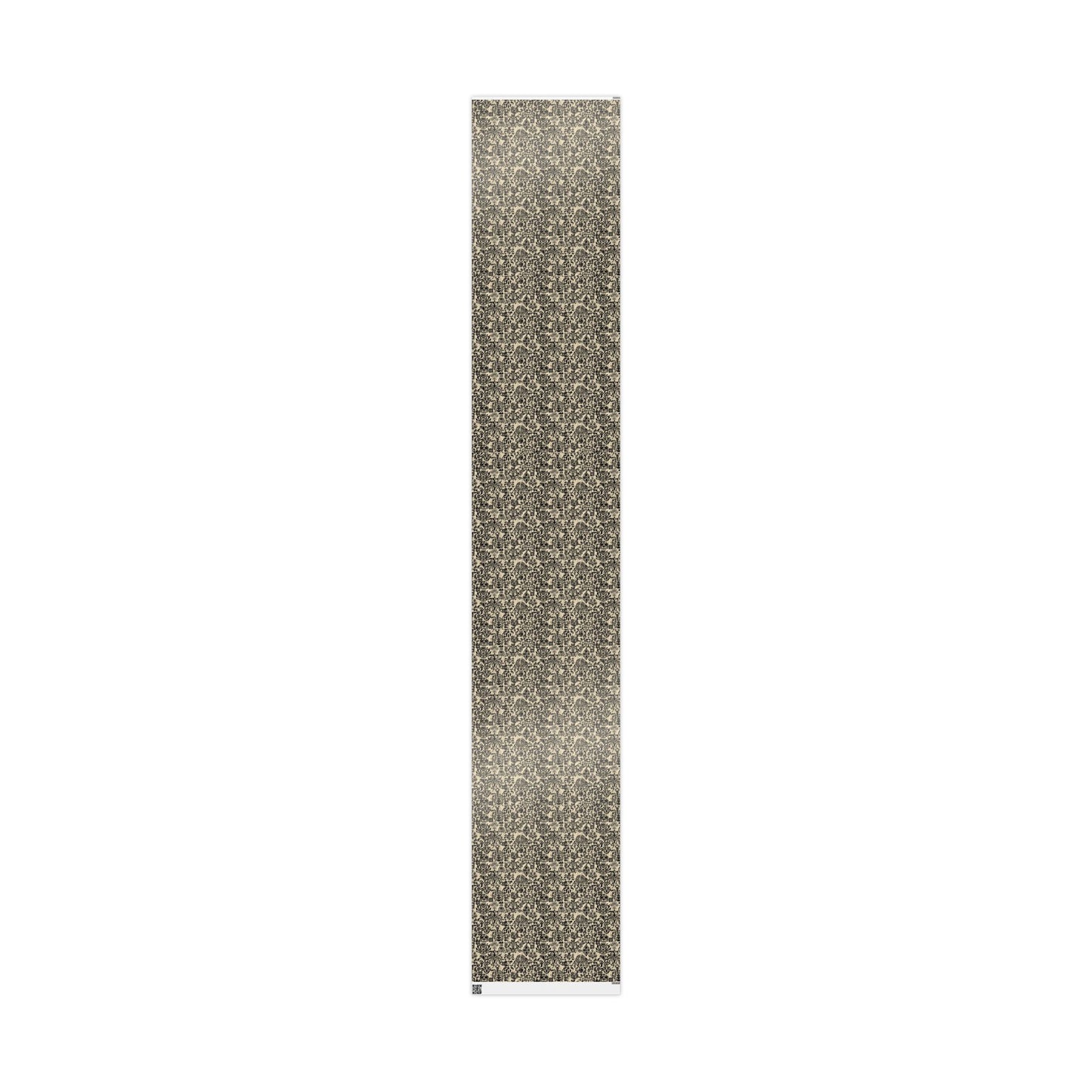 Elegant Vintage Black Damask Wrapping Paper Roll, Handmade Gift Wrap for Weddings, Birthdays, Holidays, Special Occasions, Eco-Friendly
