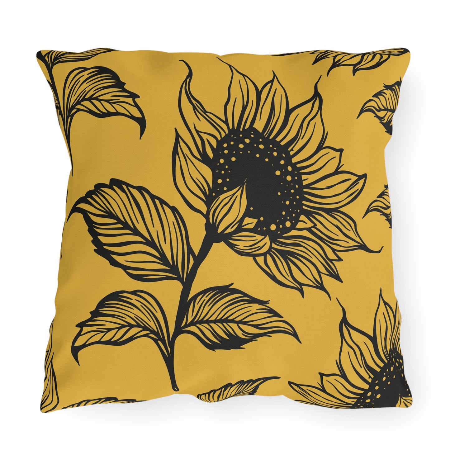Sunflower Outdoor Pillows - Boho Garden Decor, Patio Cushion, Summer Vibes, Home Accessories, Seasonal Style, Outdoor Cushions, Decorative