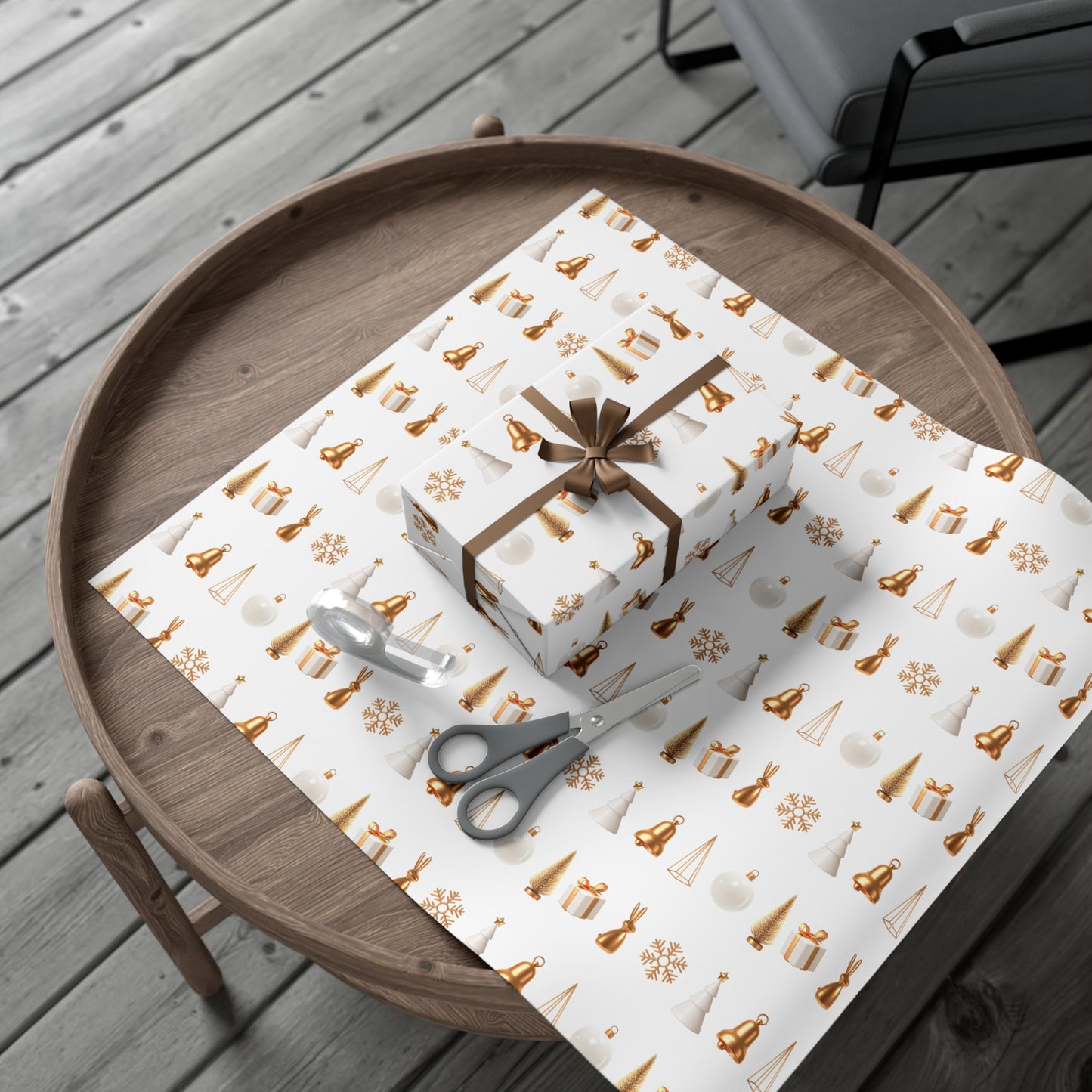 Festive Gift Wrap Paper – Elegant Holiday Design for All Occasions - aMOOsing Designs