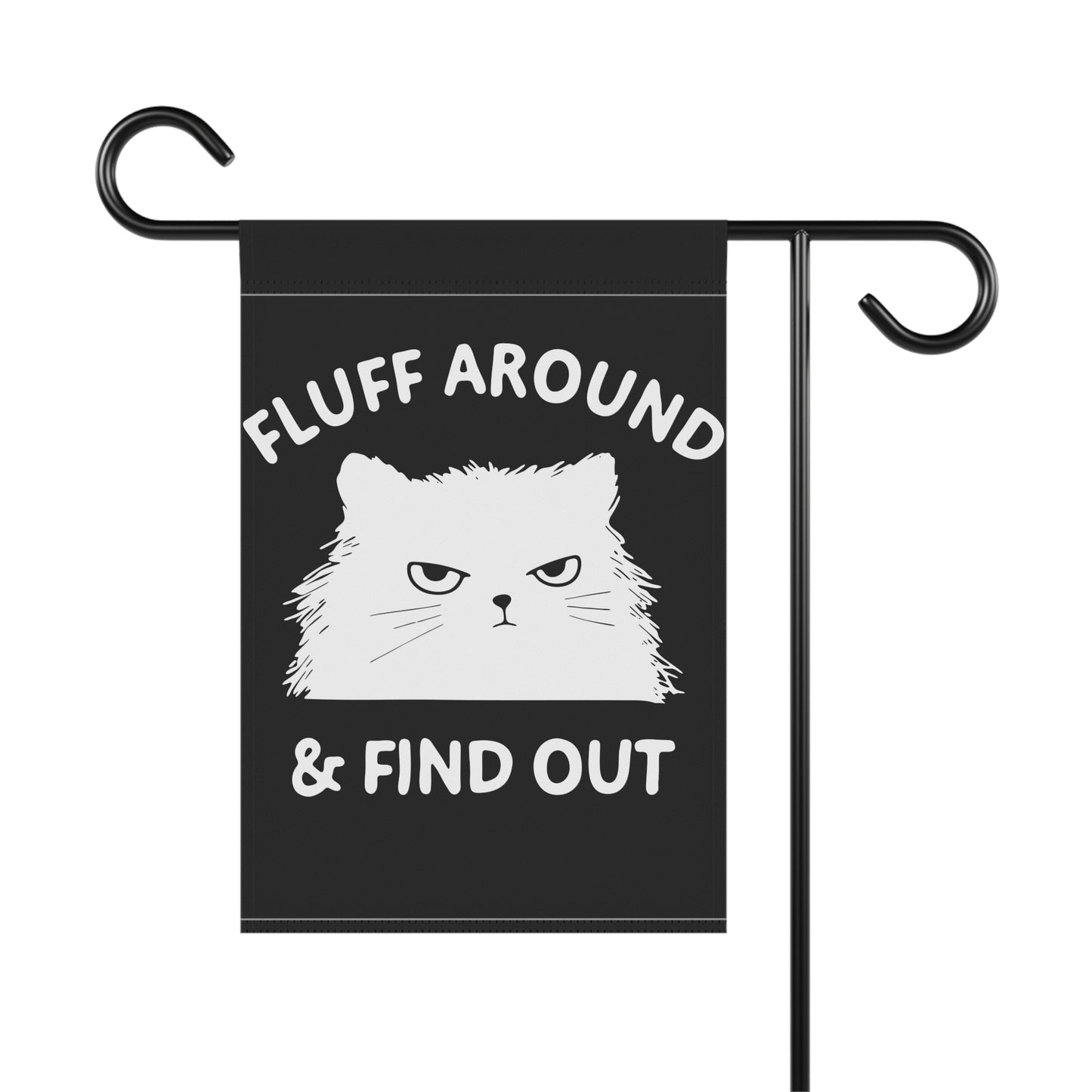 Fluff Around- Cat Garden Banner | Playful Outdoor Decor, Cat Lover Gift, Funny Flag for Garden, Home & Patio