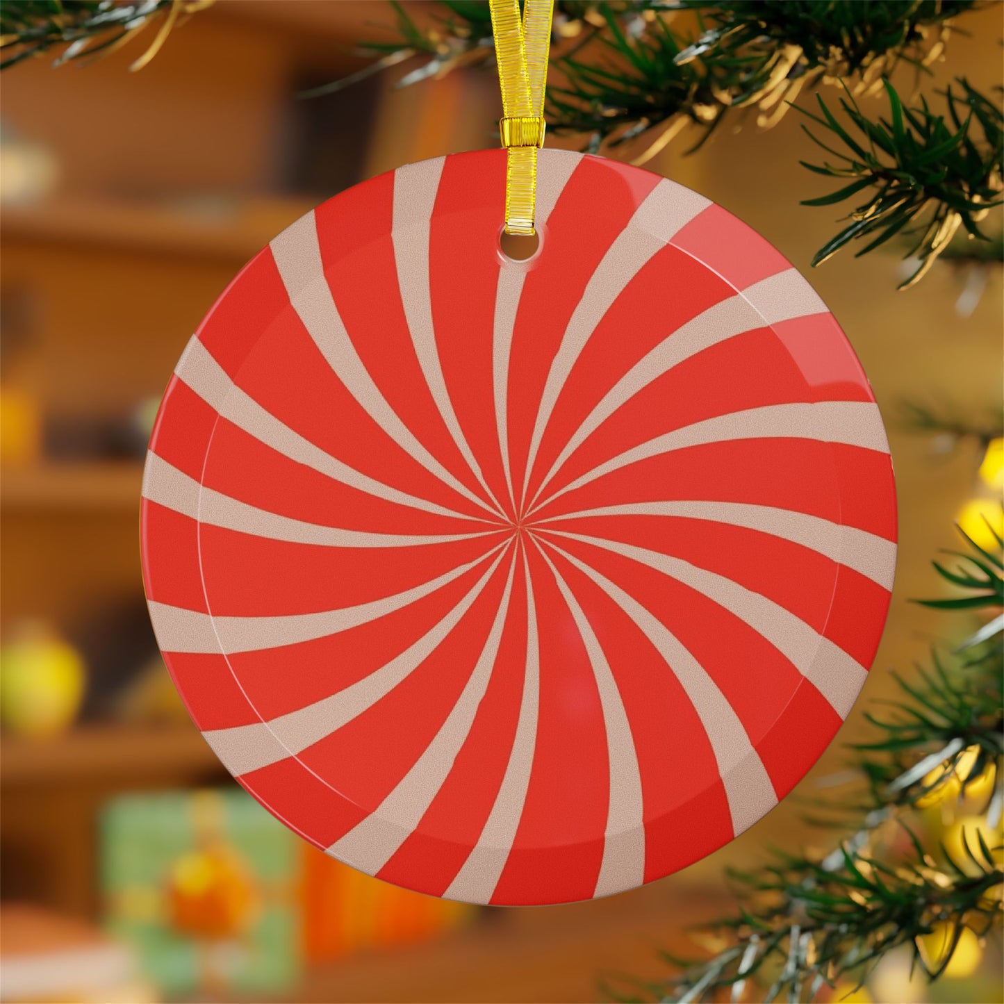 Peppermint Glass Ornaments for Festive Cheer, Holiday Decor, Christmas Tree Decorations, Gift Tags, Seasonal Home Accents