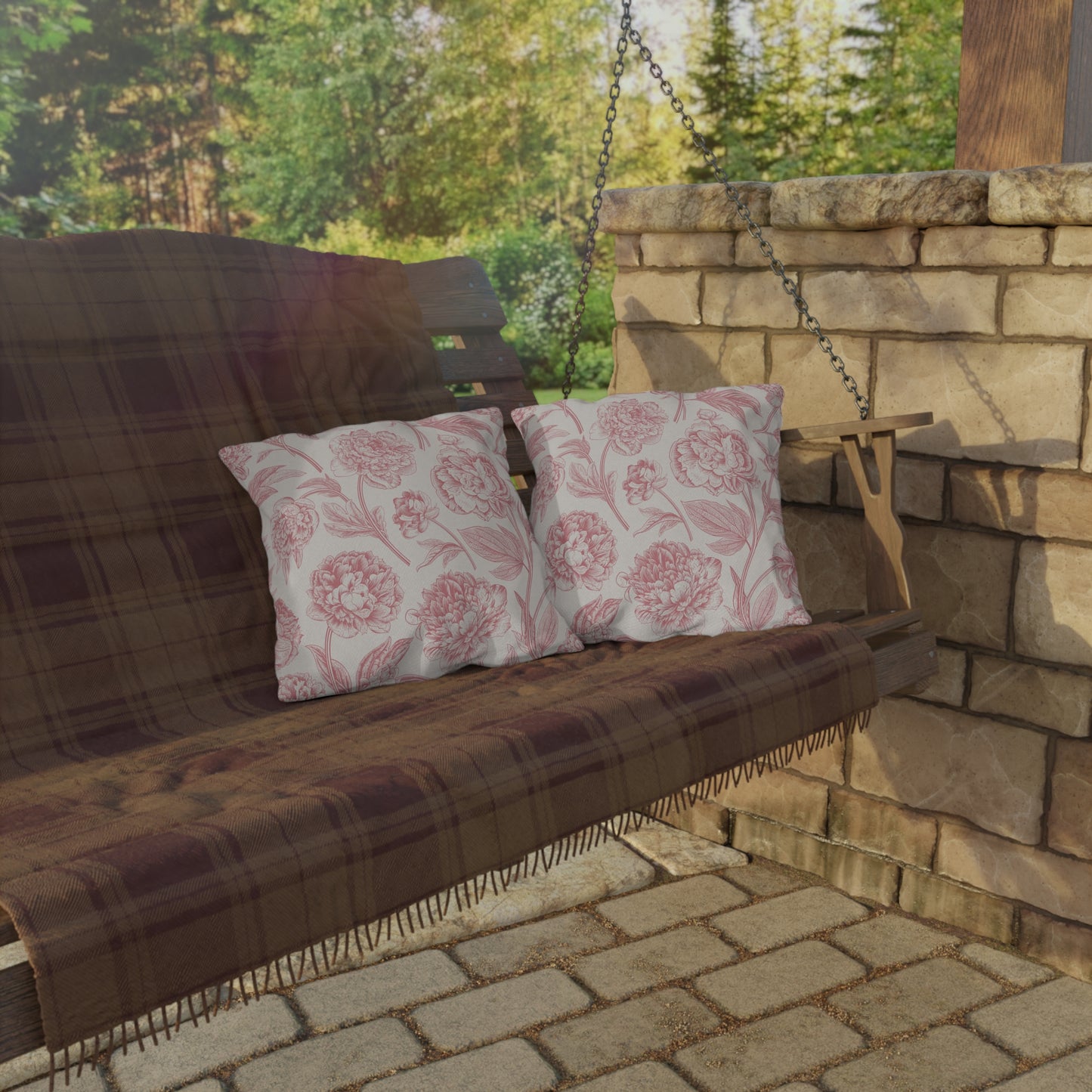 Vintage Floral Outdoor Pillow - aMOOsing Designs