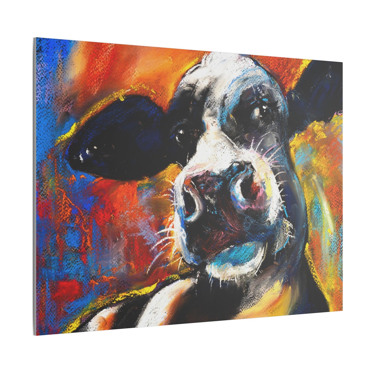 Colorful Cow Canvas Wall Art - Stretched Matte Prints for Home Decor - aMOOsing Designs