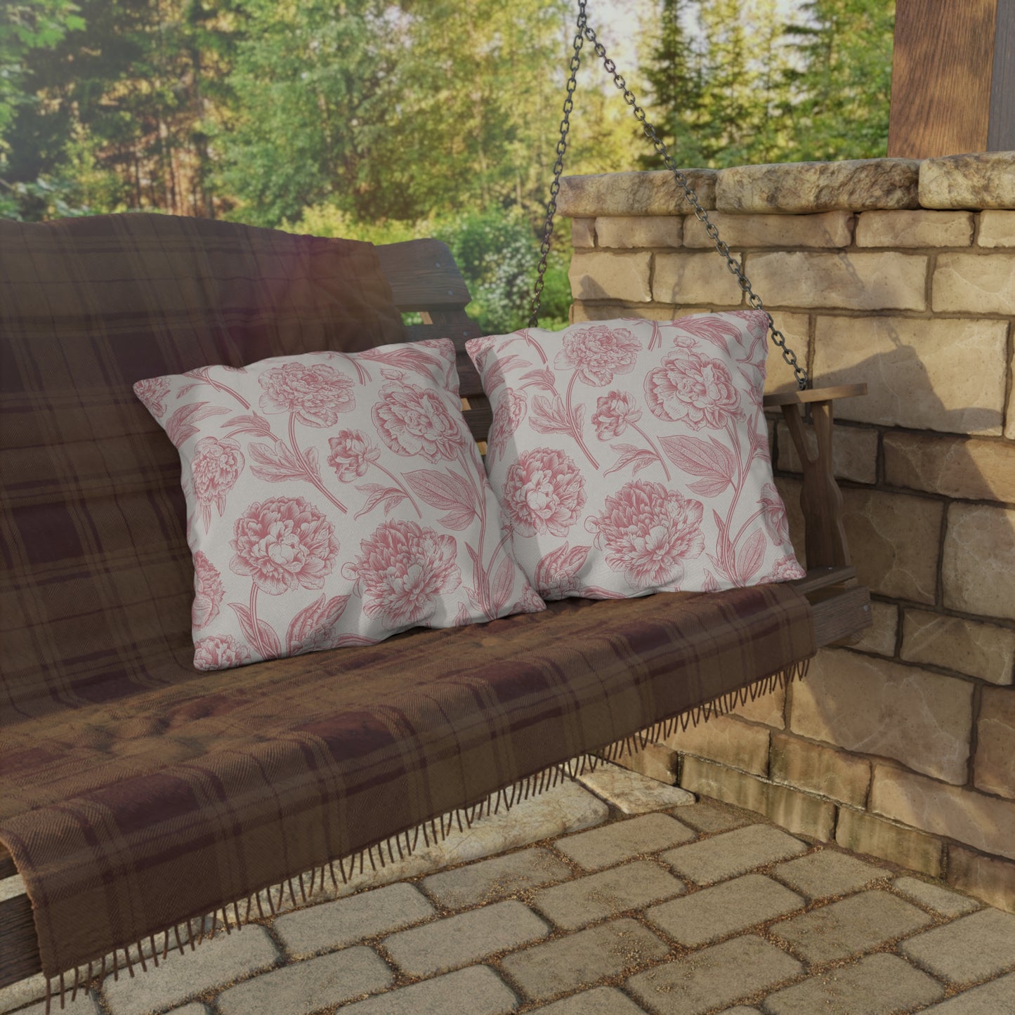 Vintage Floral Outdoor Pillow - aMOOsing Designs