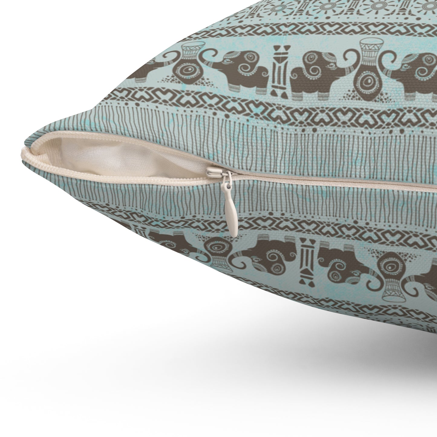 Boho Decorative Pillow | Cozy Square Cushion with Floral Pattern for Living Room, Bedroom Decor