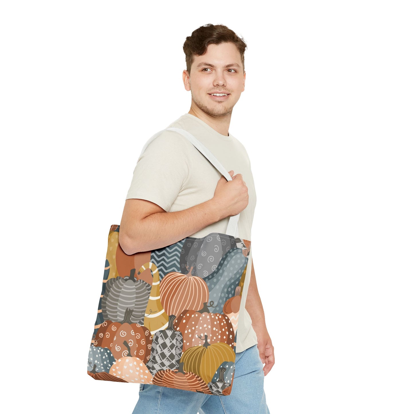 Autumn Pumpkin Tote Bag, Fall Decor, Eco-Friendly Shopping Bag, Halloween Gift, Seasonal Tote, Harvest Festival