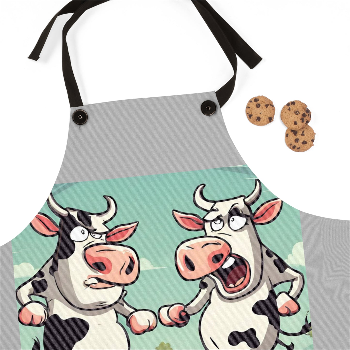 Humorous Cow Apron - Perfect for BBQs, Cooking, and Gifts for Meat Lovers, Kitchen Accessory