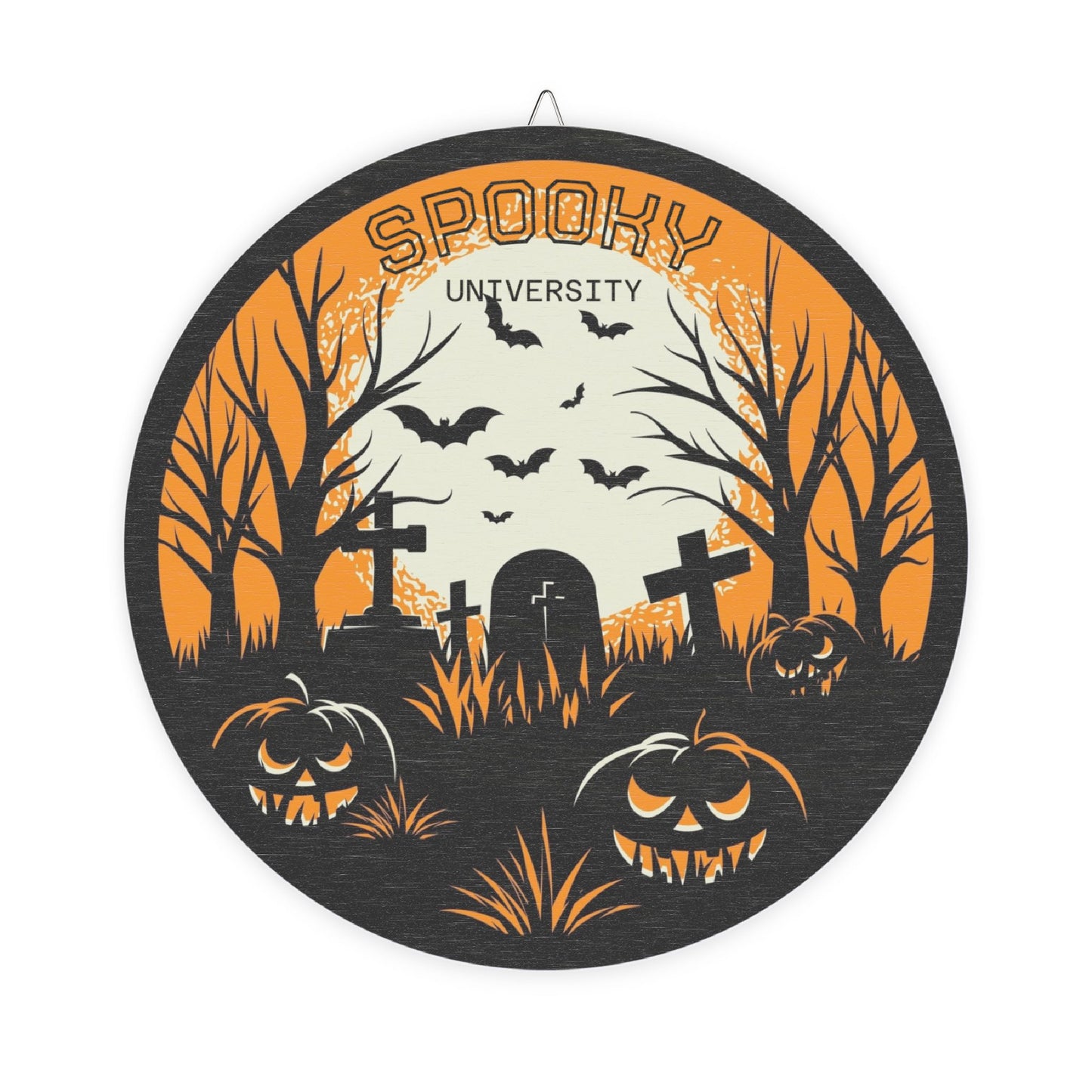 Spooky University Wood Sign, Halloween Decor, Haunted House Wall Art, Fall Decor, Rustic Halloween Sign