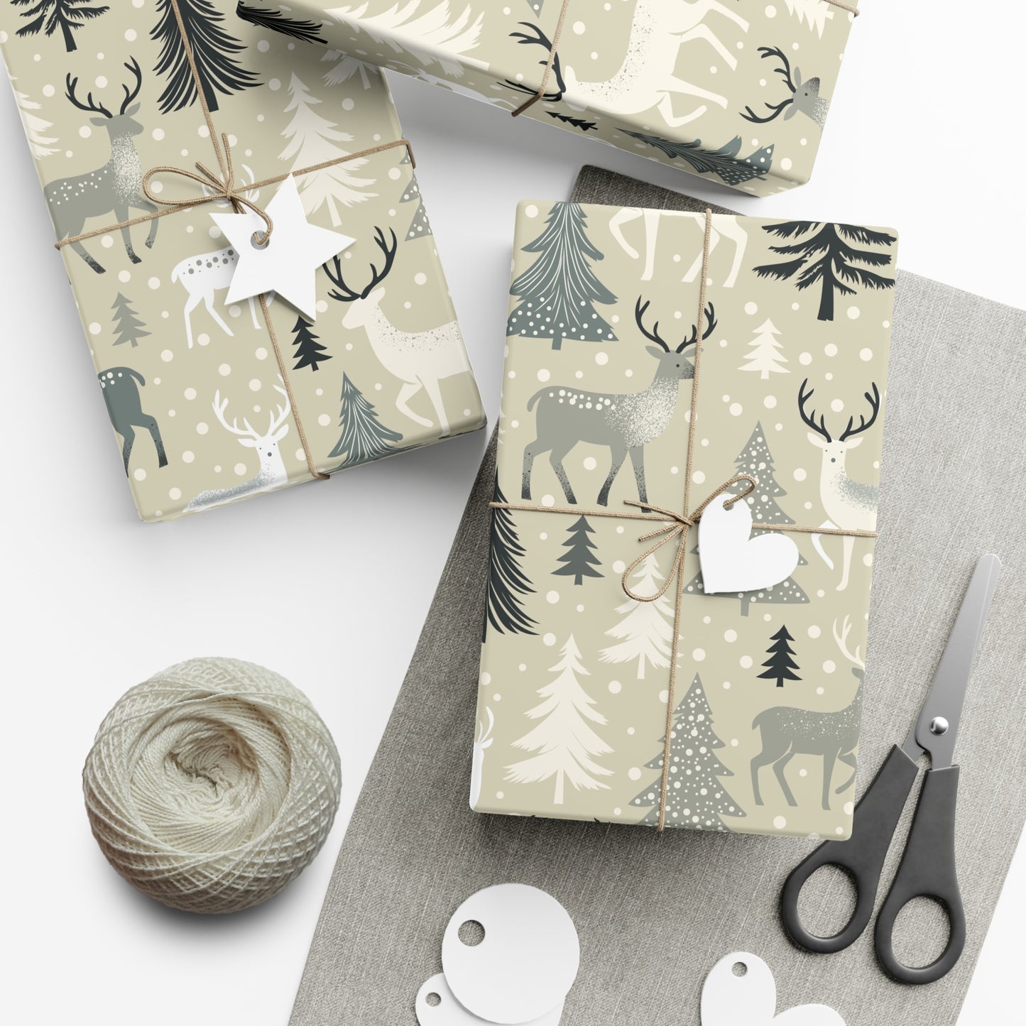 Gift Wrap Papers - Rustic Forest Holiday Cheer & Nature-Inspired Design