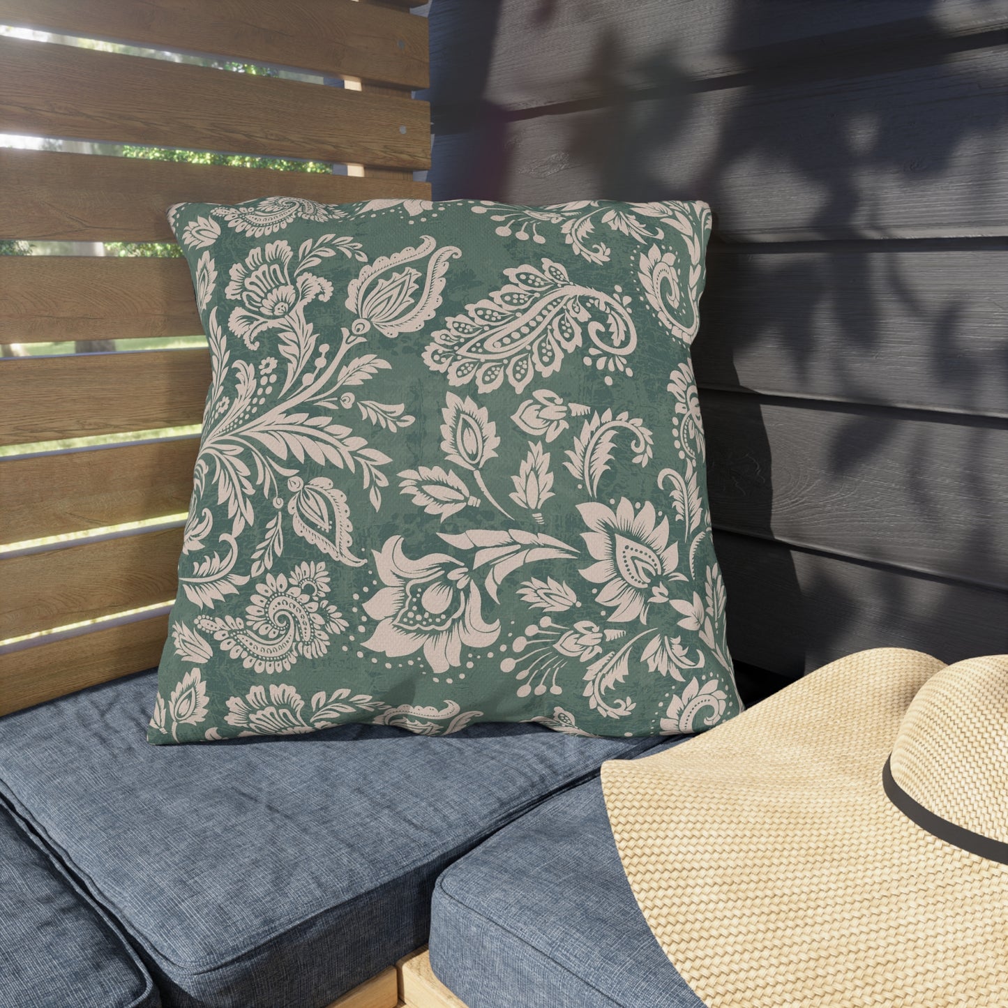 Botanical Outdoor Pillows - Cozy Floral Cushion for Patios and Decks - aMOOsing Designs