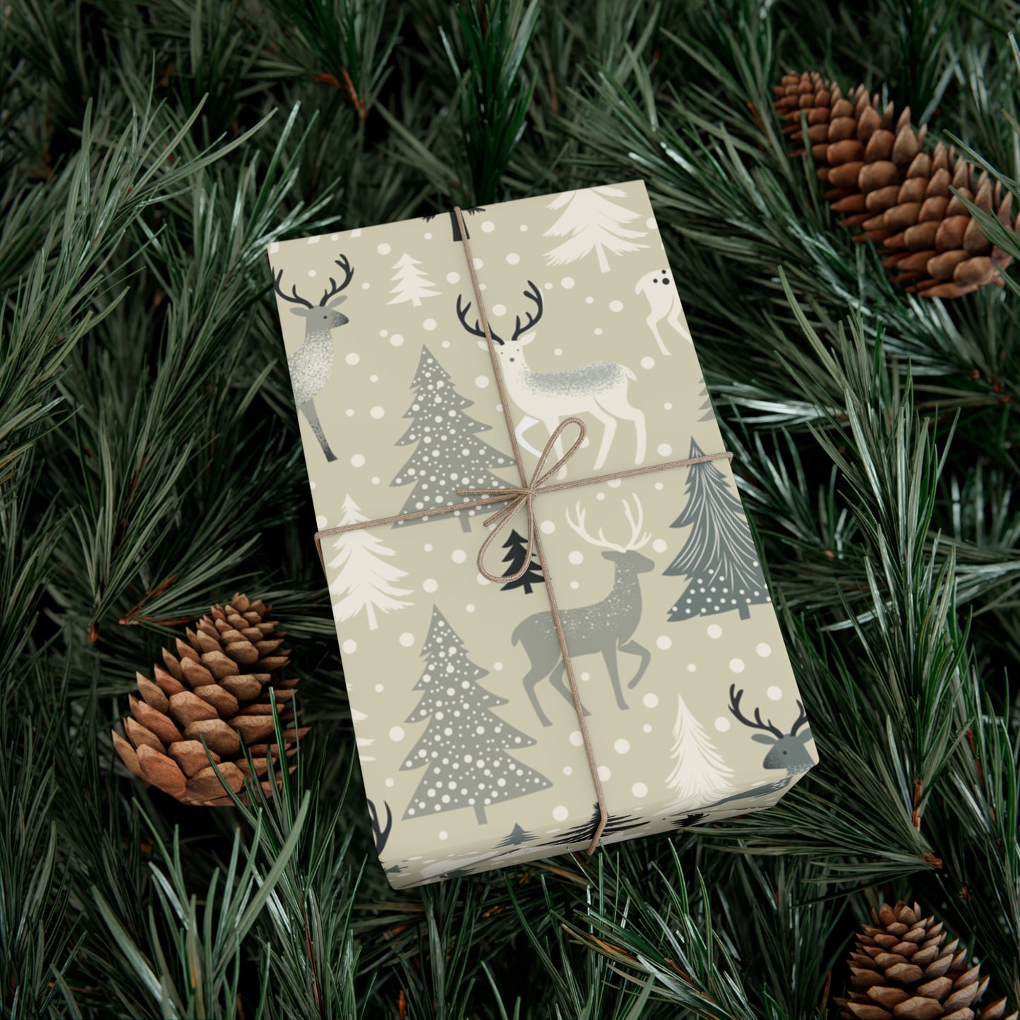 Gift Wrap Papers - Rustic Forest Holiday Cheer & Nature-Inspired Design