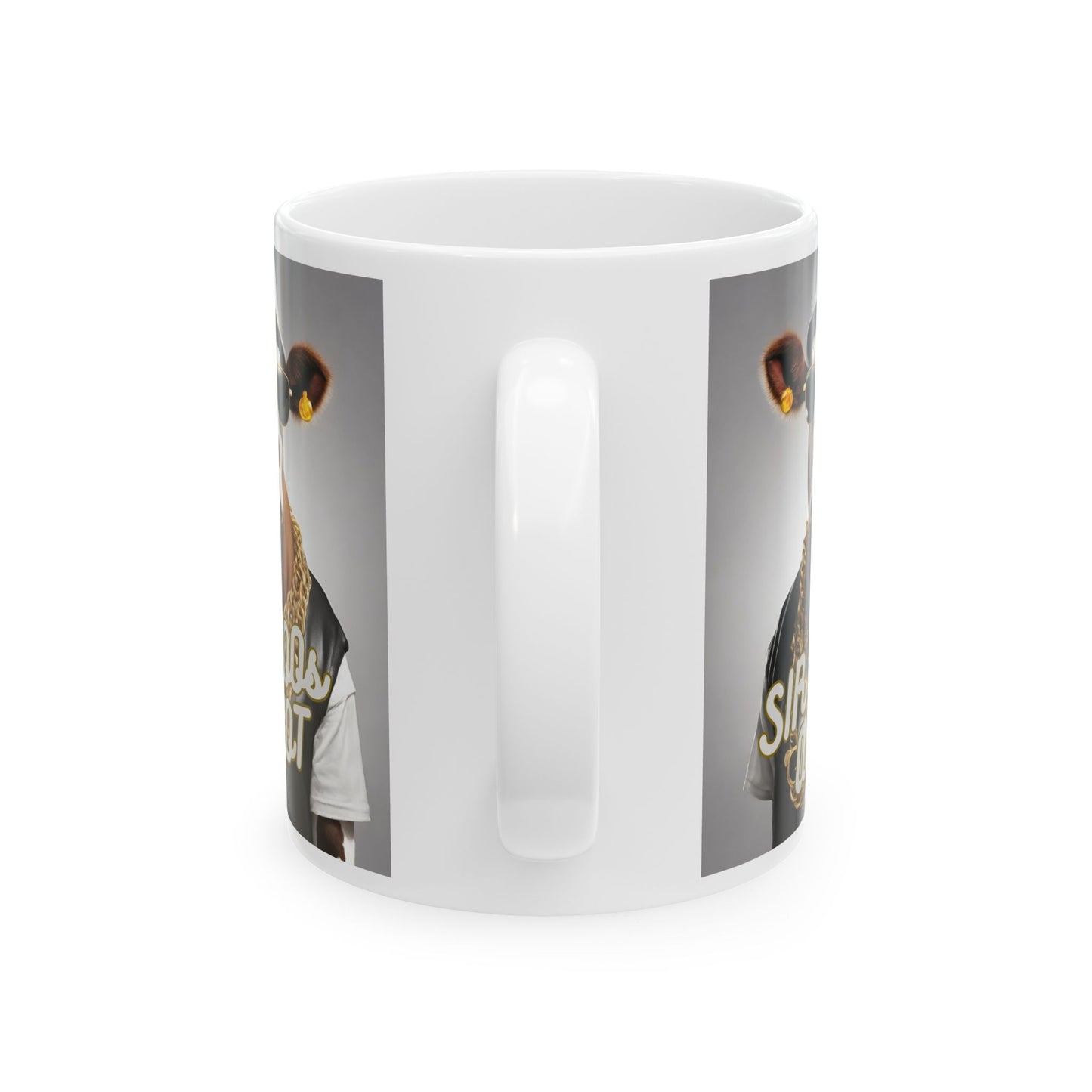 Mug with 'sir moos a lot' Design