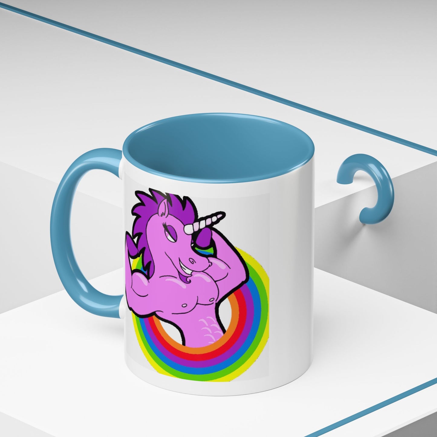 Mug Flexing Unicorn Coffee Mug (11, 15oz)