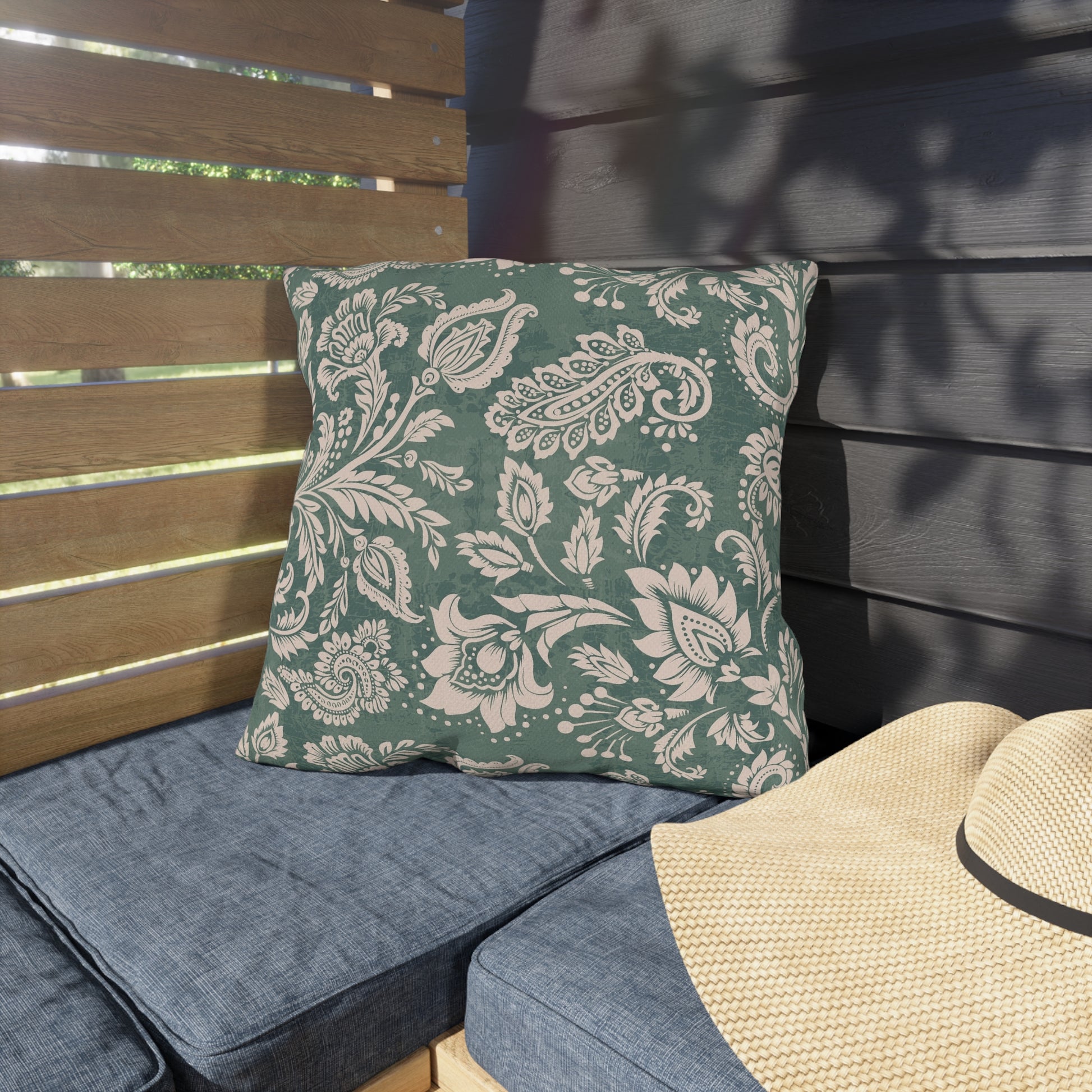 Botanical Outdoor Pillows - Cozy Floral Cushion for Patios and Decks - aMOOsing Designs