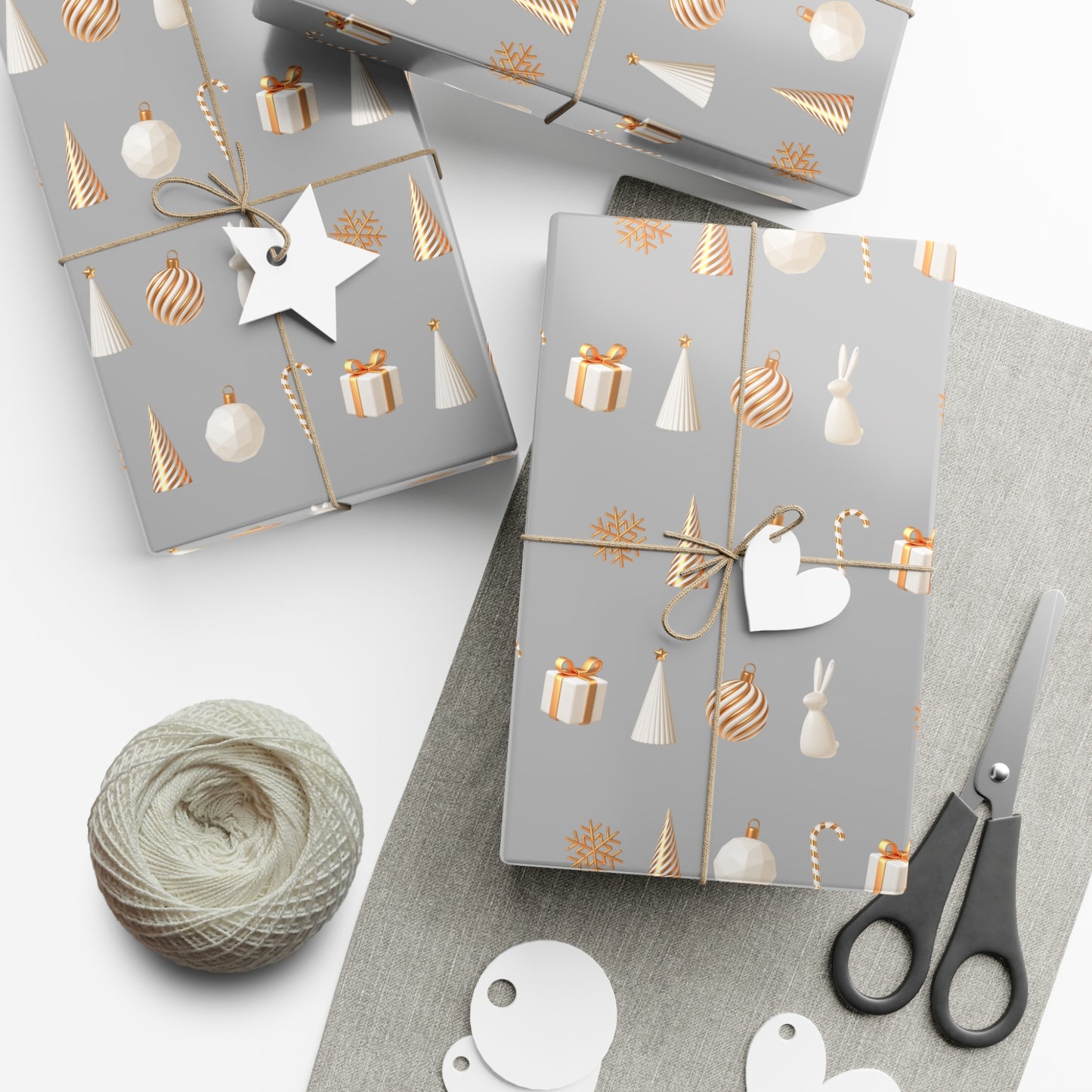 Silver and Gold- Classical, Elegant Gift Wrapping Papers