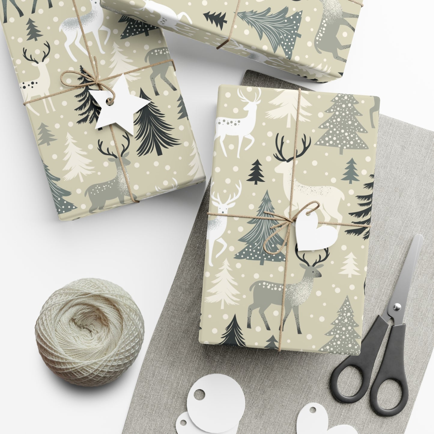 Gift Wrap Papers - Rustic Forest Holiday Cheer & Nature-Inspired Design